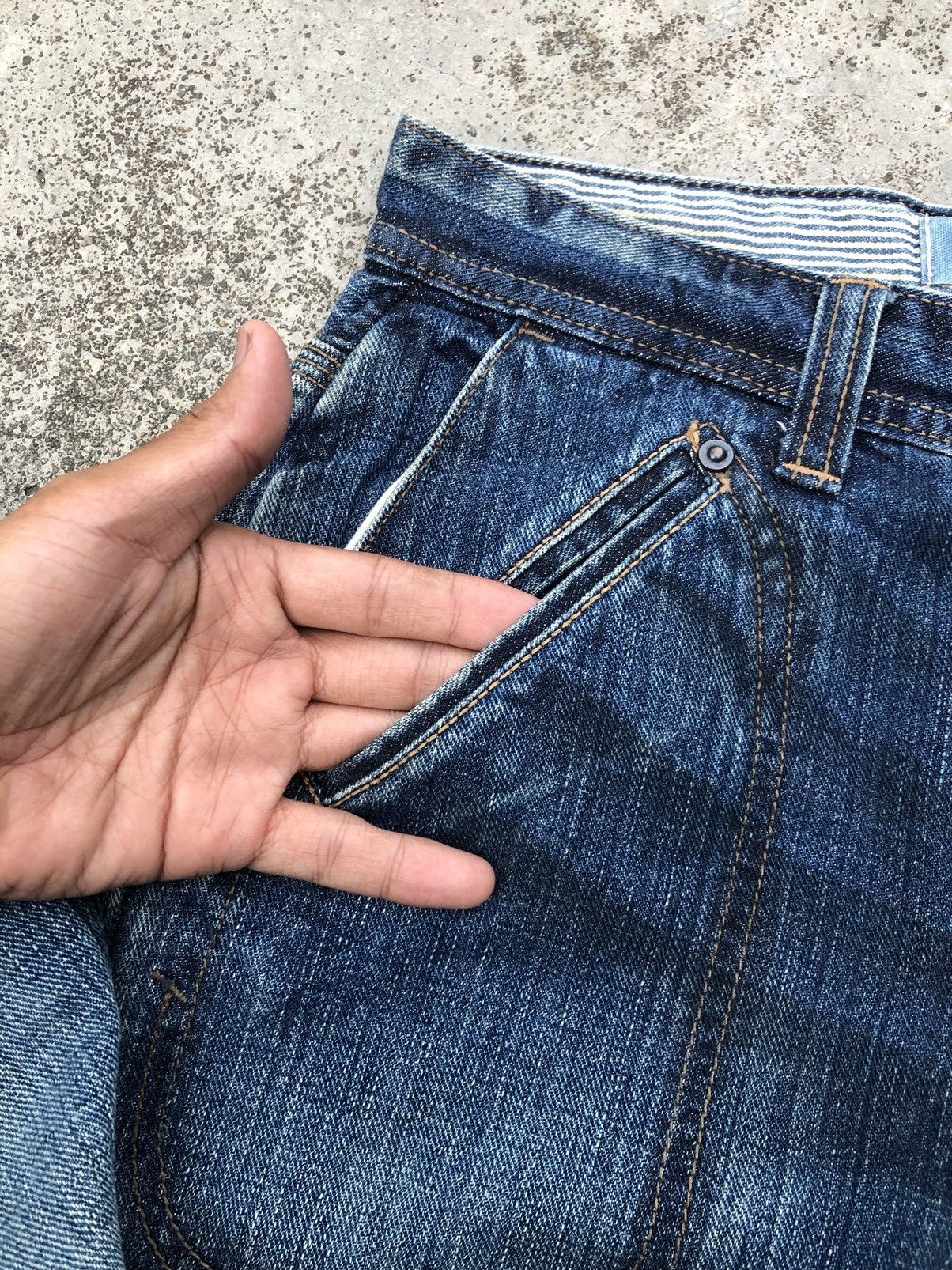 Gap SLIM BOOT⚡️⚡️GAP WASHED BLUE BAKERPANT JEANS Size US 28 / EU 44 - 5 Thumbnail