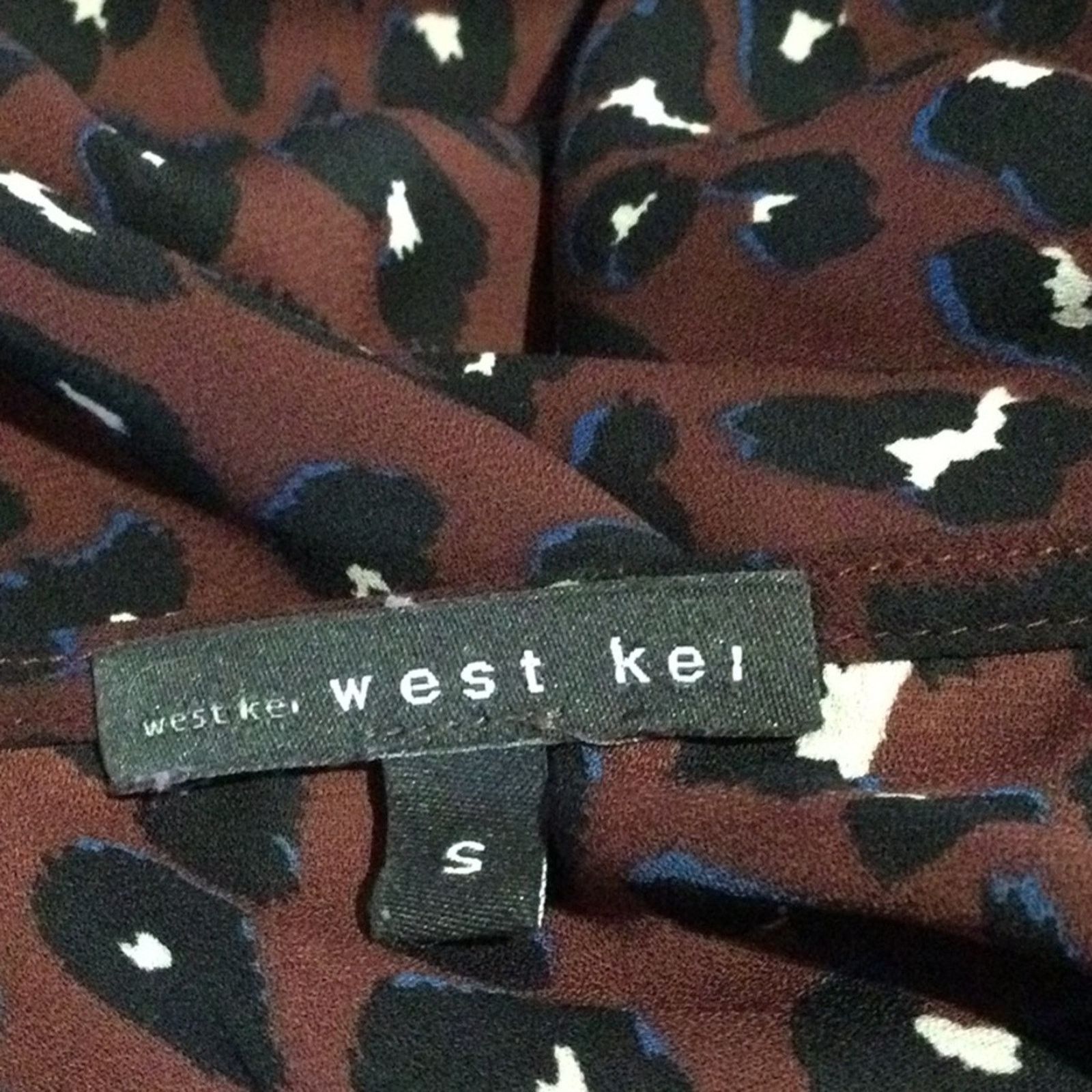 Other West Kei Multicolor Faux Wrap Tie Sleeve Blouse S Size S / US 4 / IT 40 - 11 Thumbnail