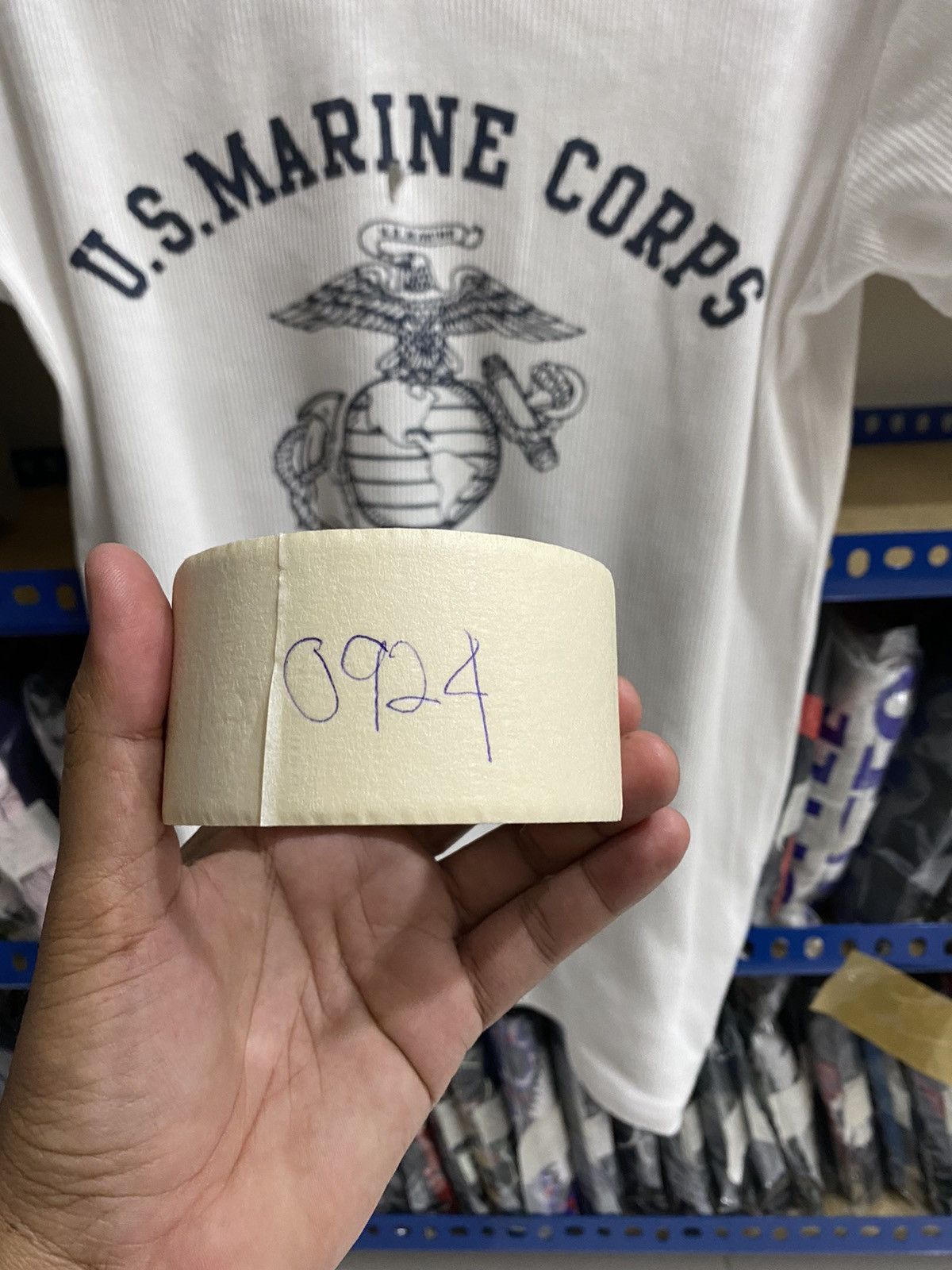 Vintage US MARINE CORPS TSHIRT Size US S / EU 44-46 / 1 - 11 Thumbnail