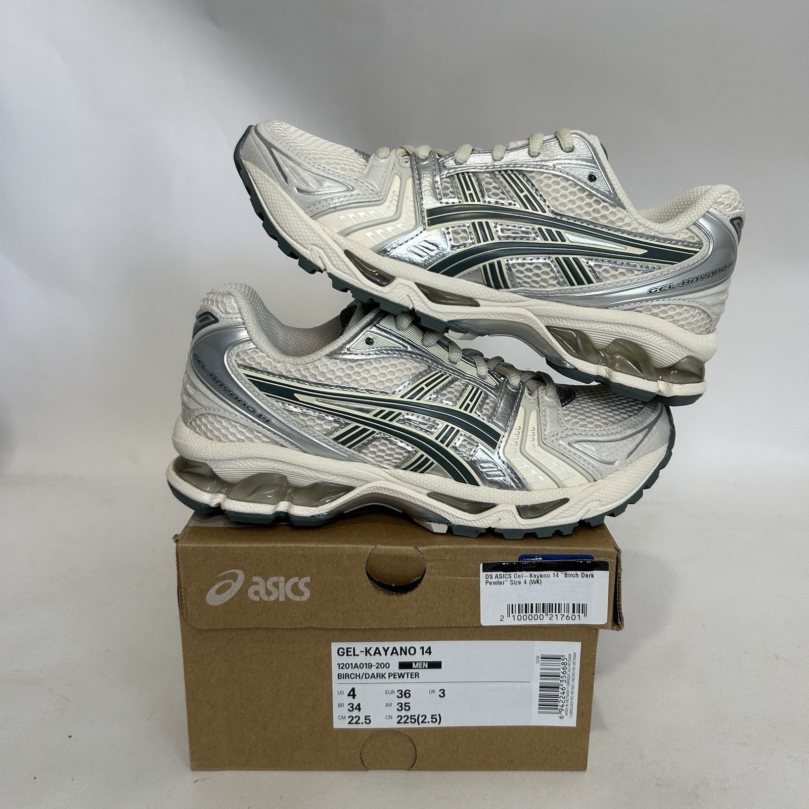 Asics ASICS Gel-Kayano 14 “Birch Dark Pewter” 1201A019-200 Size US 5.5 / IT 35.5 - 1 Thumbnail