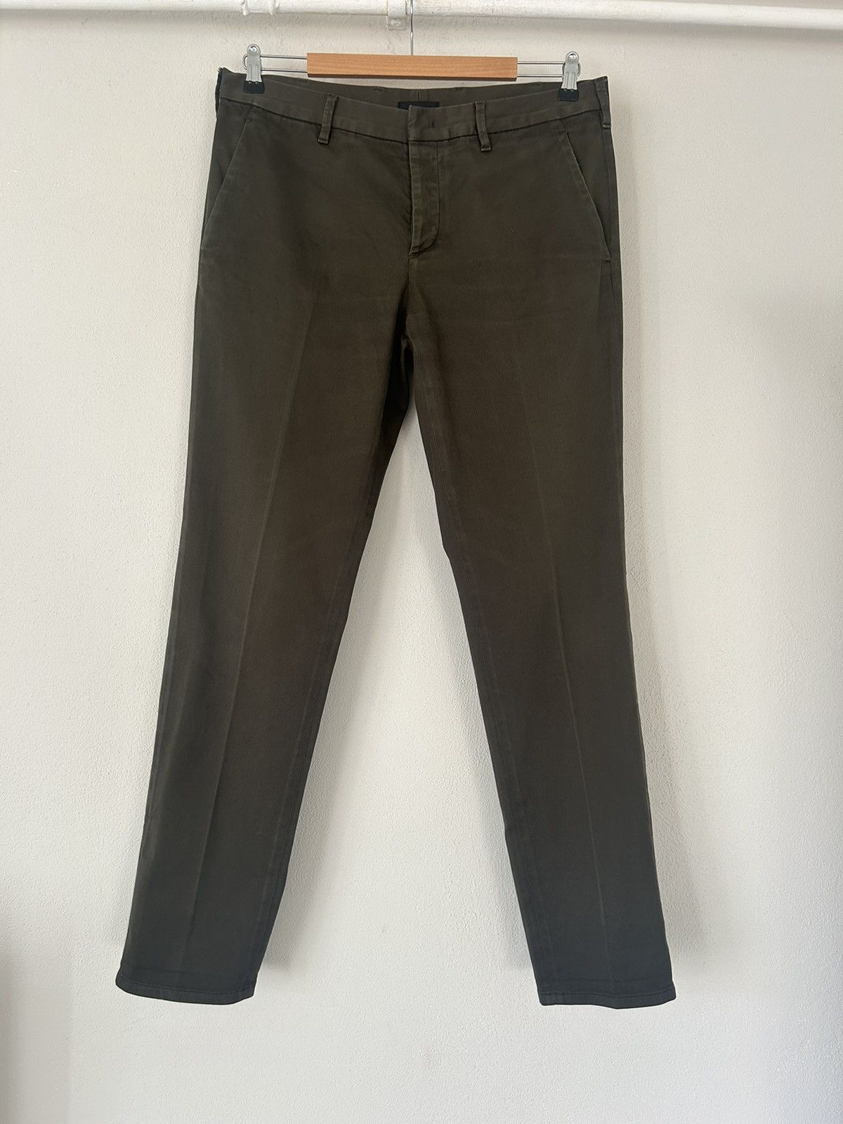 Prada Olive Green Slim-Fit Chino Pants Size US 34 / EU 50 - 1 Thumbnail