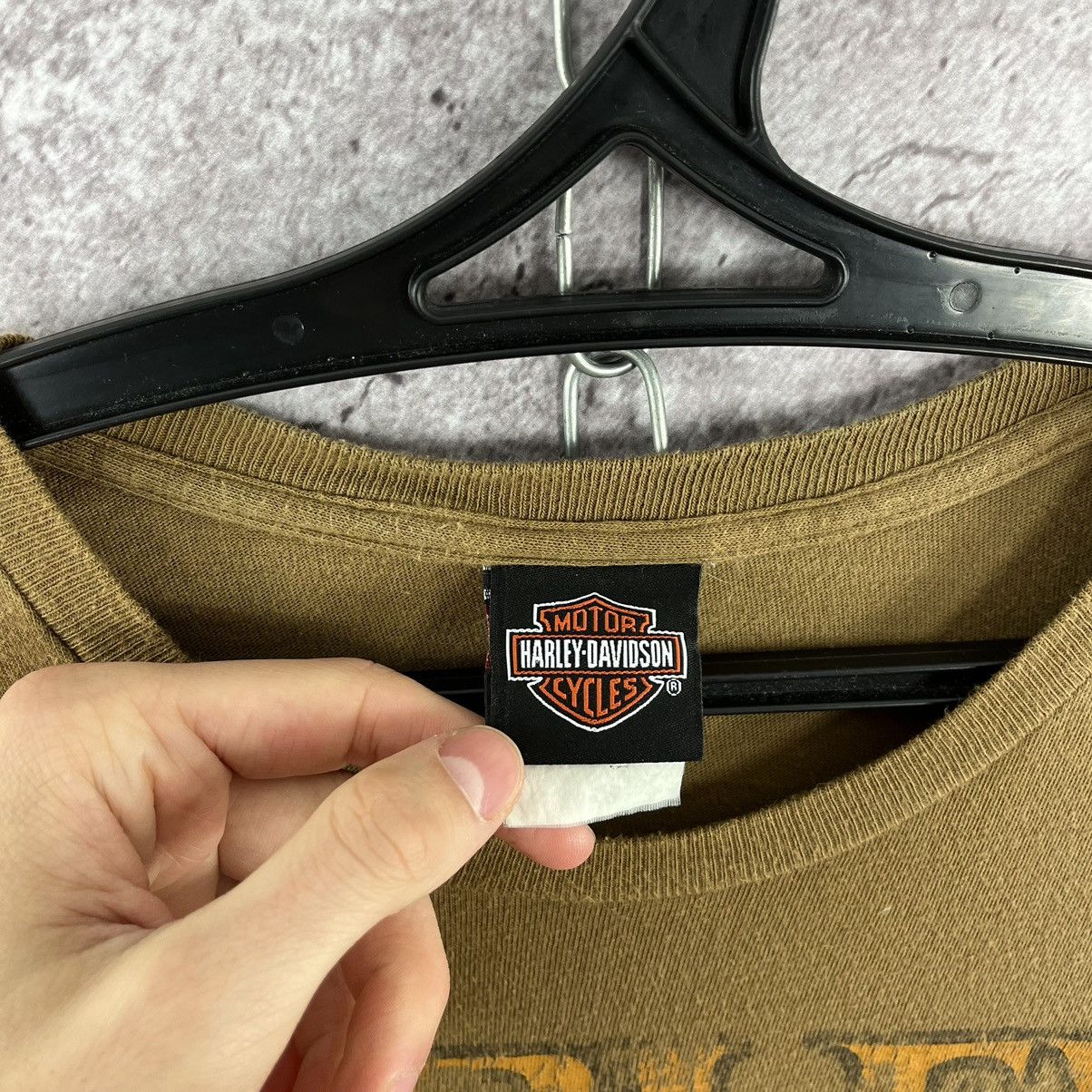 Harley Davidson Harley Davidson Vintage 2009 Tee Big Logo Brown Size M Size US M / EU 48-50 / 2 - 7 Thumbnail