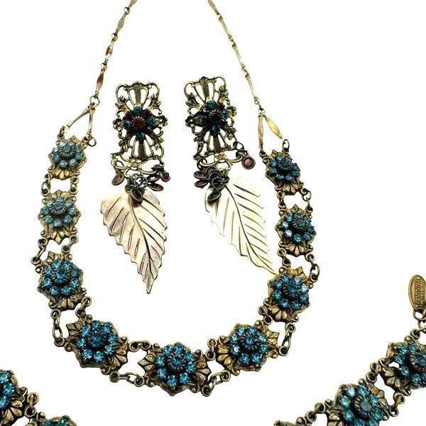 Vintage SWAROVSKI & KENNY MA SAN FRANCISCO Full Parure Victorian Cry Size ONE SIZE - 3 Thumbnail