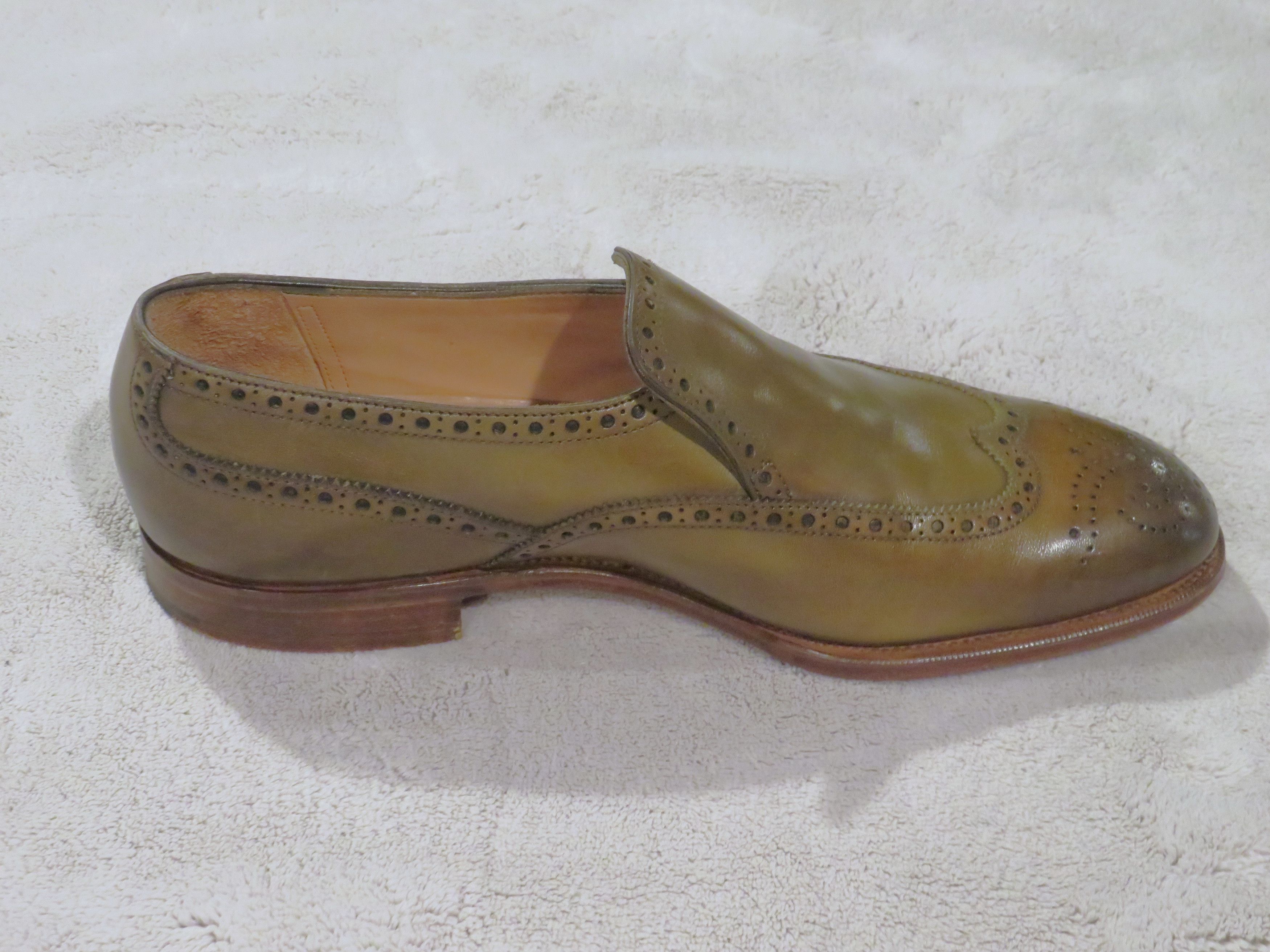 Edward Green Wigmore Chameleon Burnished Antiqued Brogue Loafers 8D Size US 8 / EU 41 - 5 Thumbnail