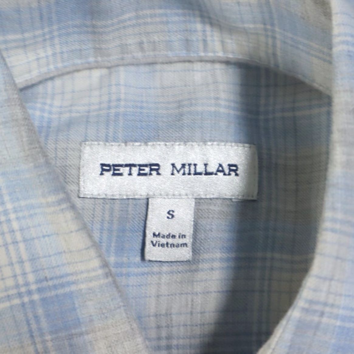 Peter Millar VINTAGE Peter Millar Merrit Sport Plaid Long Sleeve Button Up Shirt Gray Men's S Size US S / EU 44-46 / 1 - 5 Thumbnail
