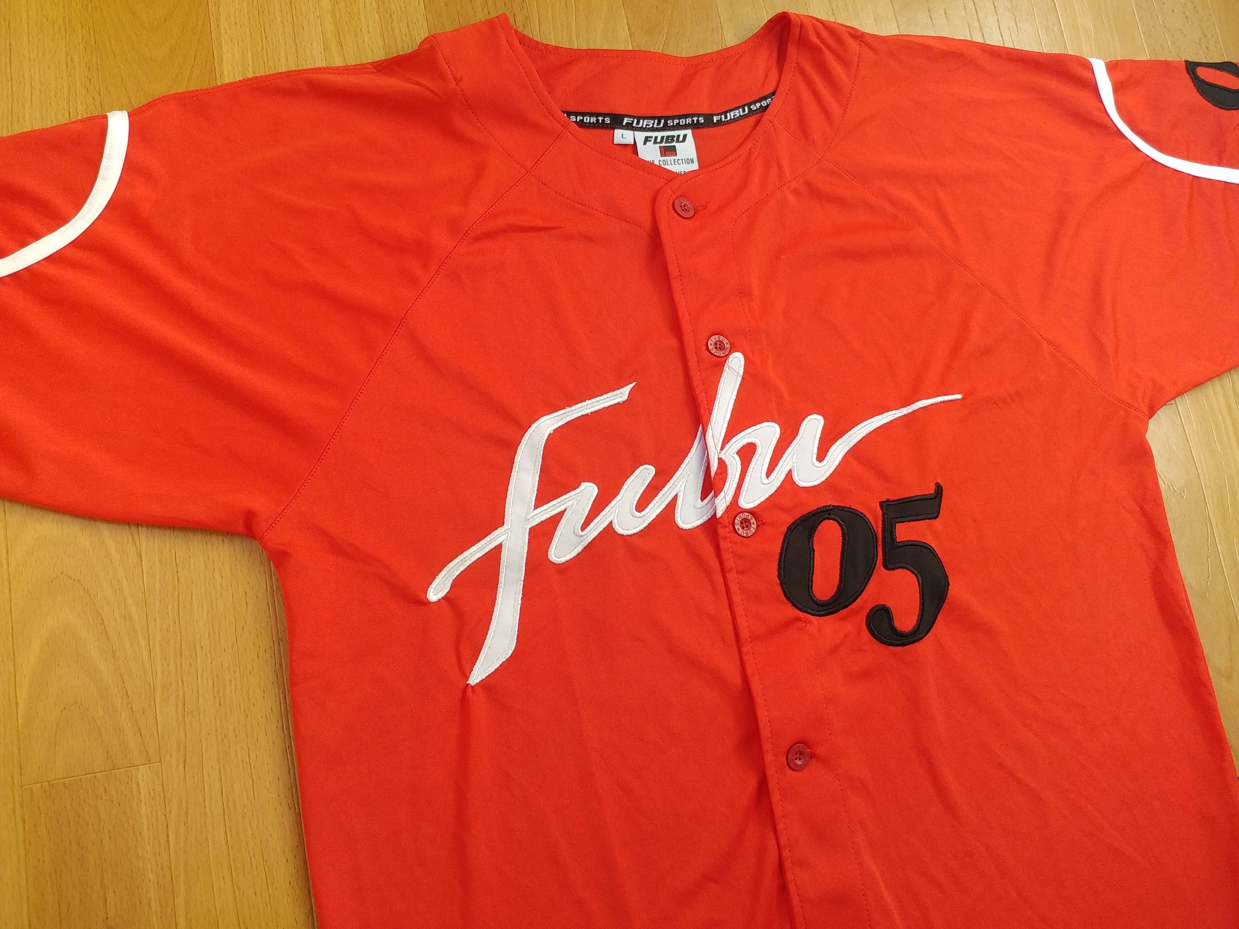 Fubu FUBU jersey, red, vintage hip hop t-shirt, 90s hip hop L Size US L / EU 52-54 / 3 - 4 Thumbnail