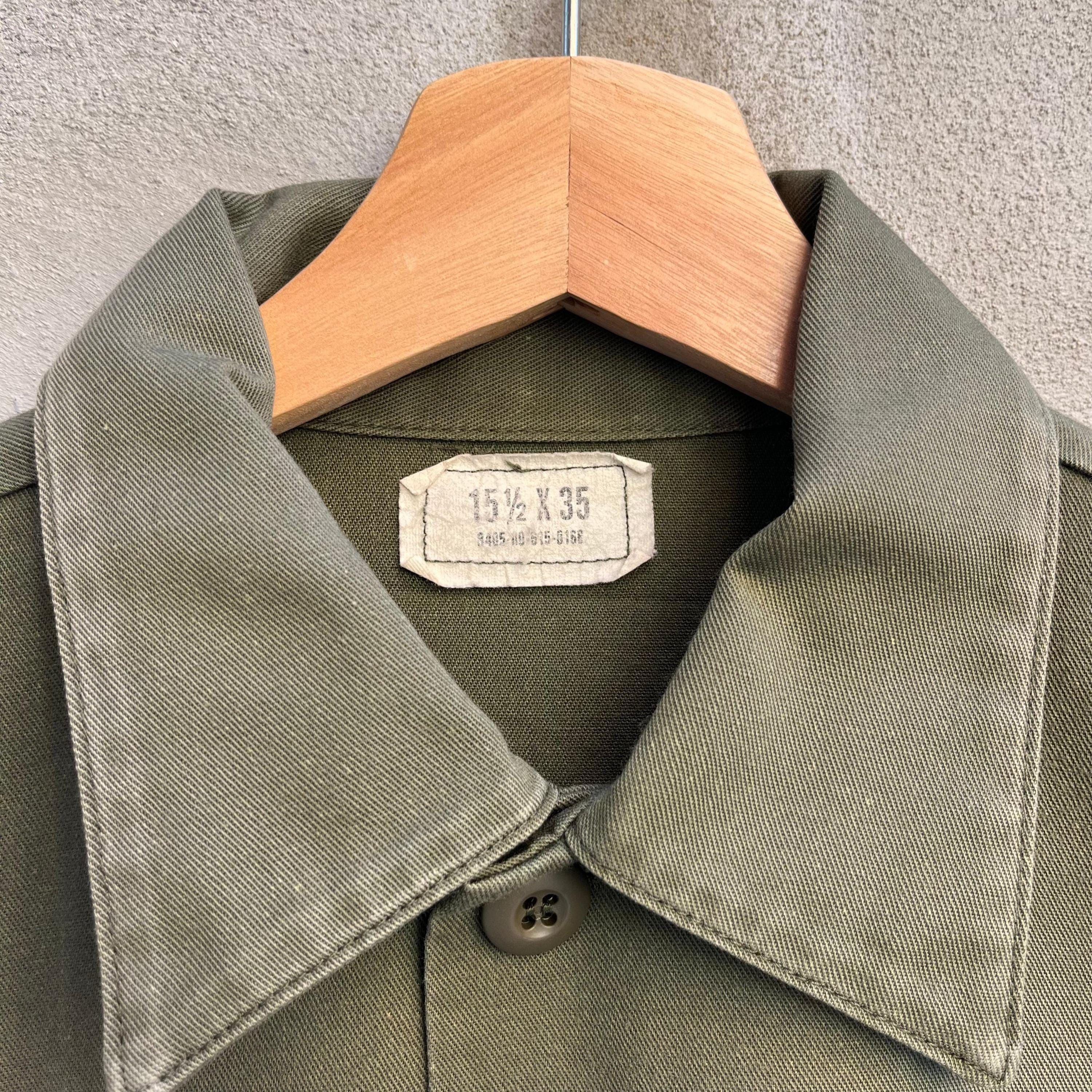 Vintage 80's USAF Military Utility Button Down Shirt Size US L / EU 52-54 / 3 - 3 Thumbnail