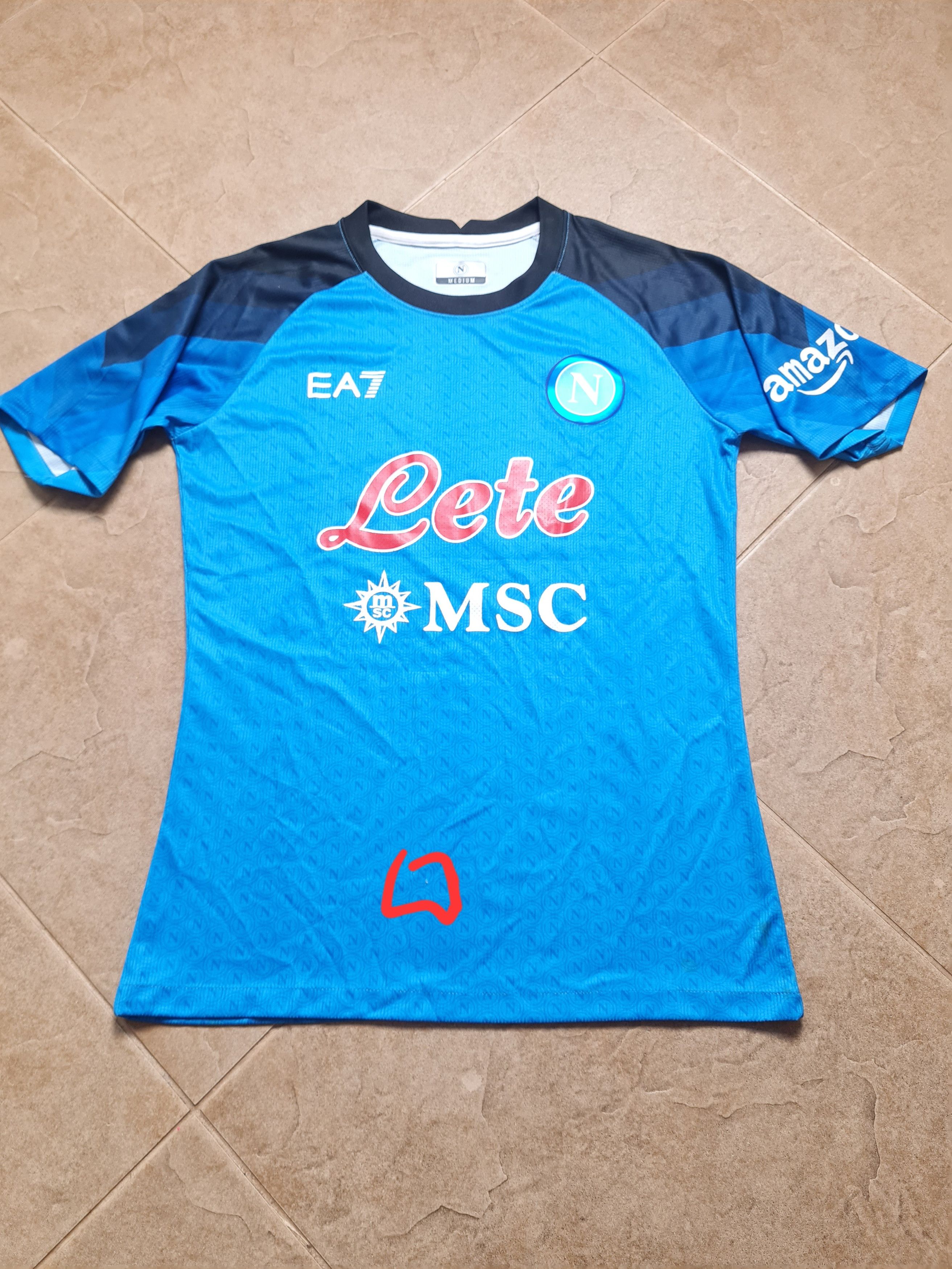 Other Jersey Napoli Home 2022/23 Match Version EA7 Soccer Shirt Size US M / EU 48-50 / 2 - 2 Thumbnail