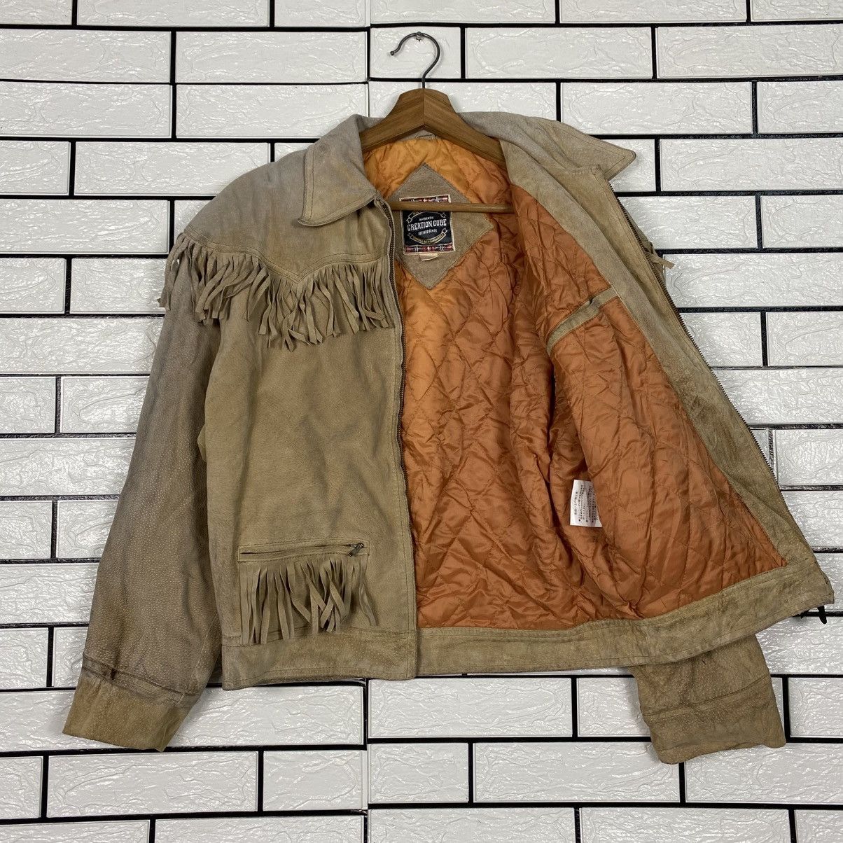 Japanese Brand 📌Vintage Genuine Leather Jacket Creation Cube Issey Miyake Size US M / EU 48-50 / 2 - 14 Thumbnail