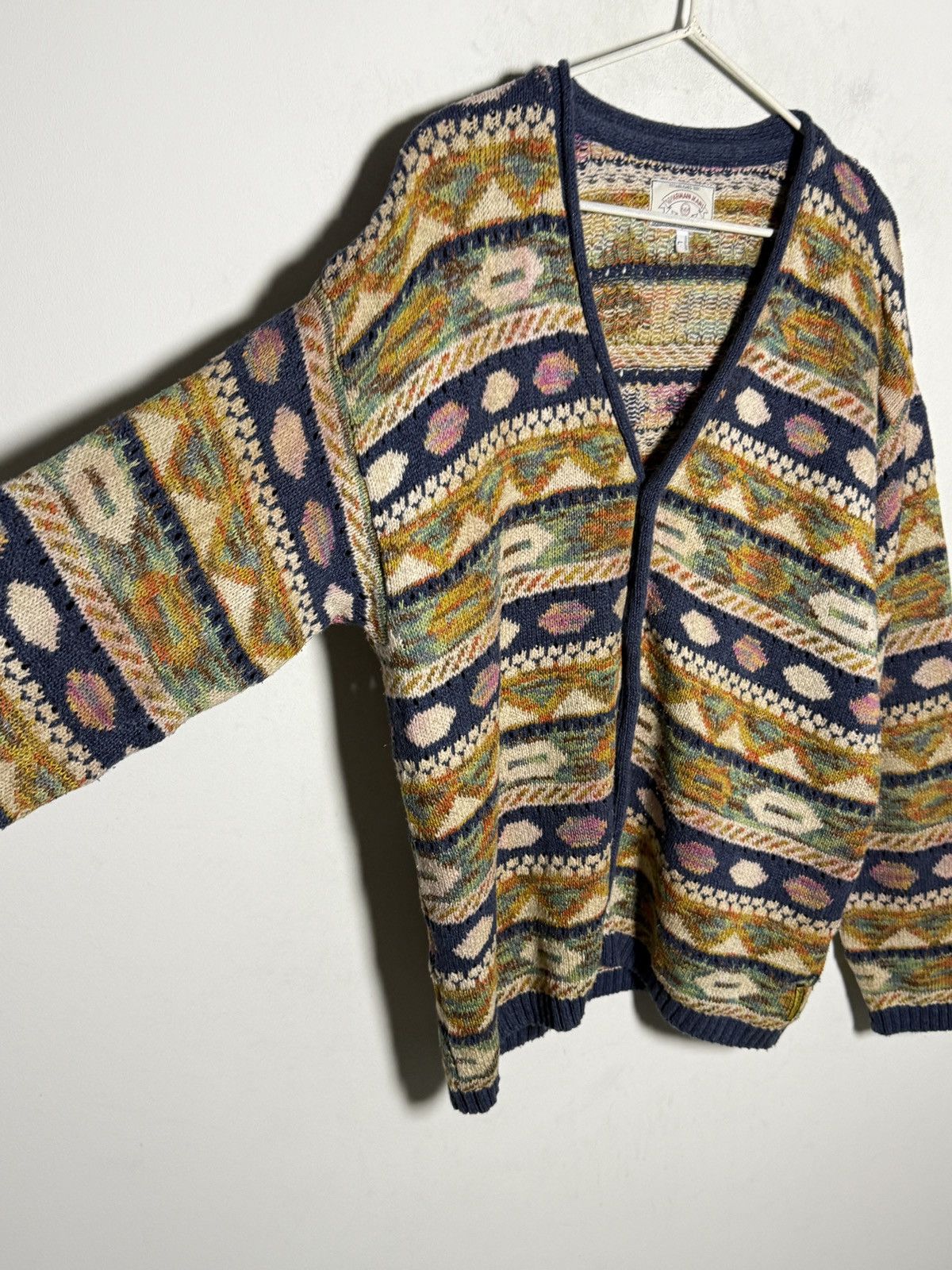 Giorgio Armani Armani silk blend patterned cardigan knit Size US L / EU 52-54 / 3 - 6 Thumbnail