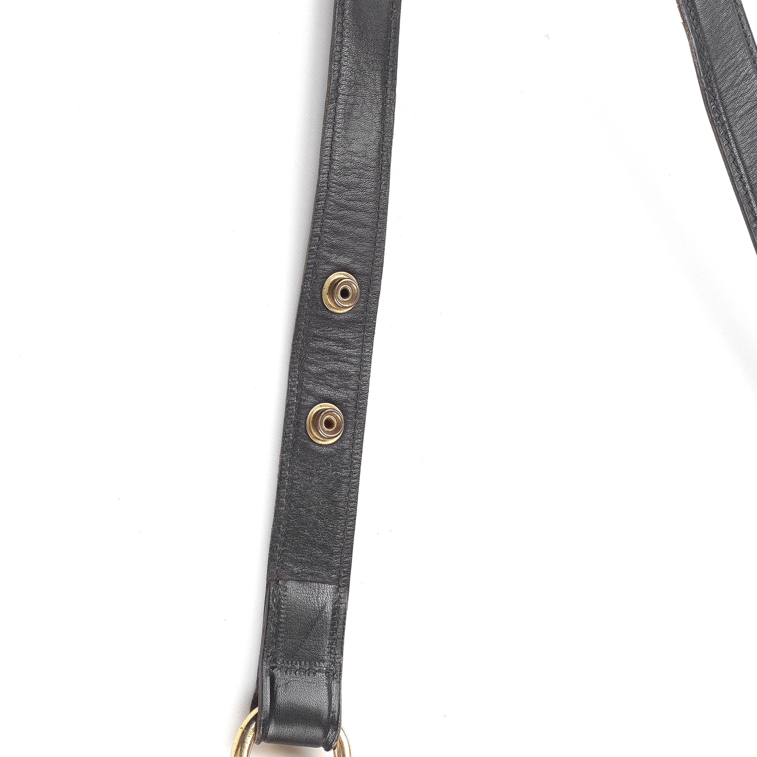 Gucci Gucci Rare 1950’s Black Monogram Vintage Crossbody Bag Size ONE SIZE - 11 Thumbnail