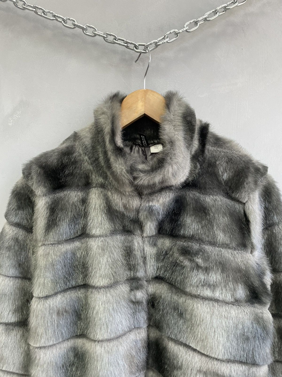 If Six Was Nine Rare fur bomber jacket if six was nine style cropped y2k Size S / US 4 / IT 40 - 2 Thumbnail