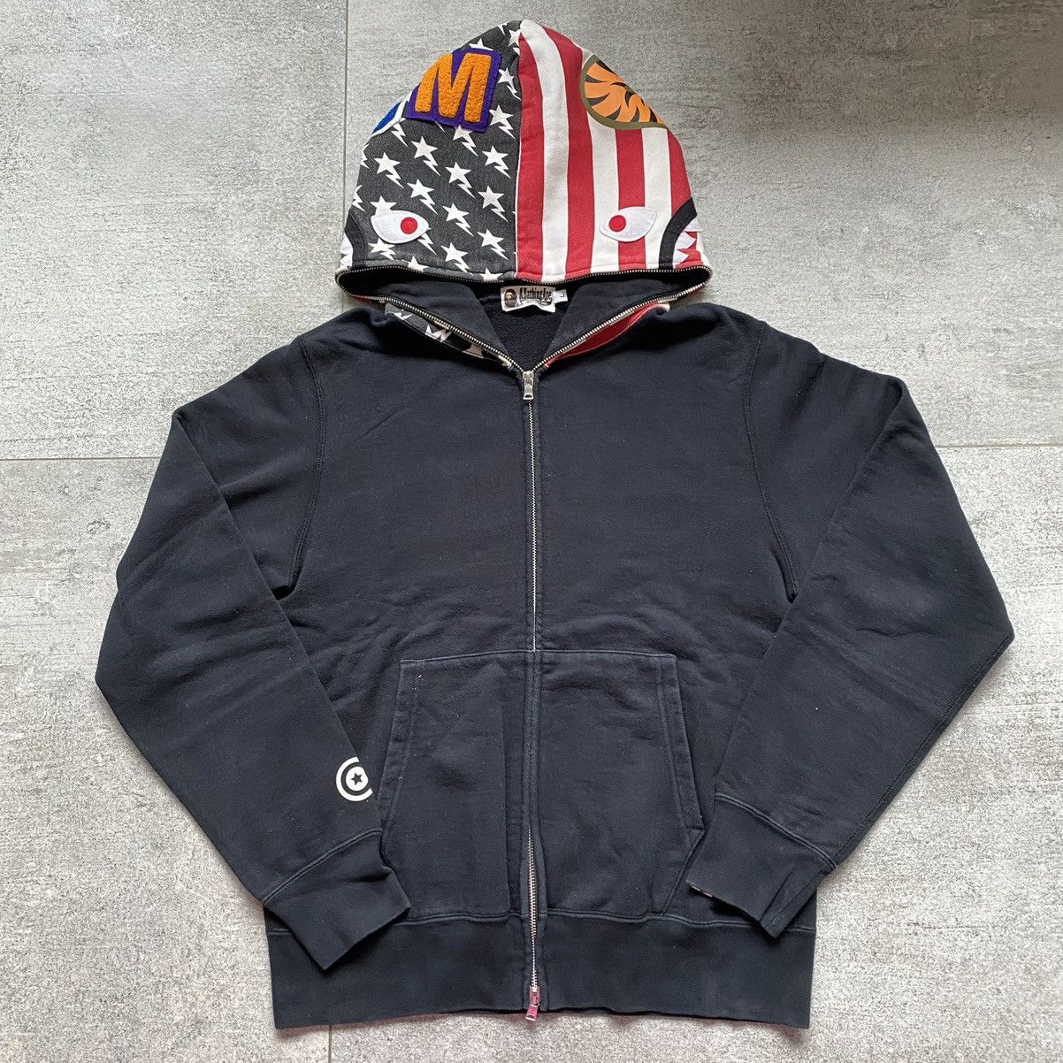 Bape us shark hoodie clearance