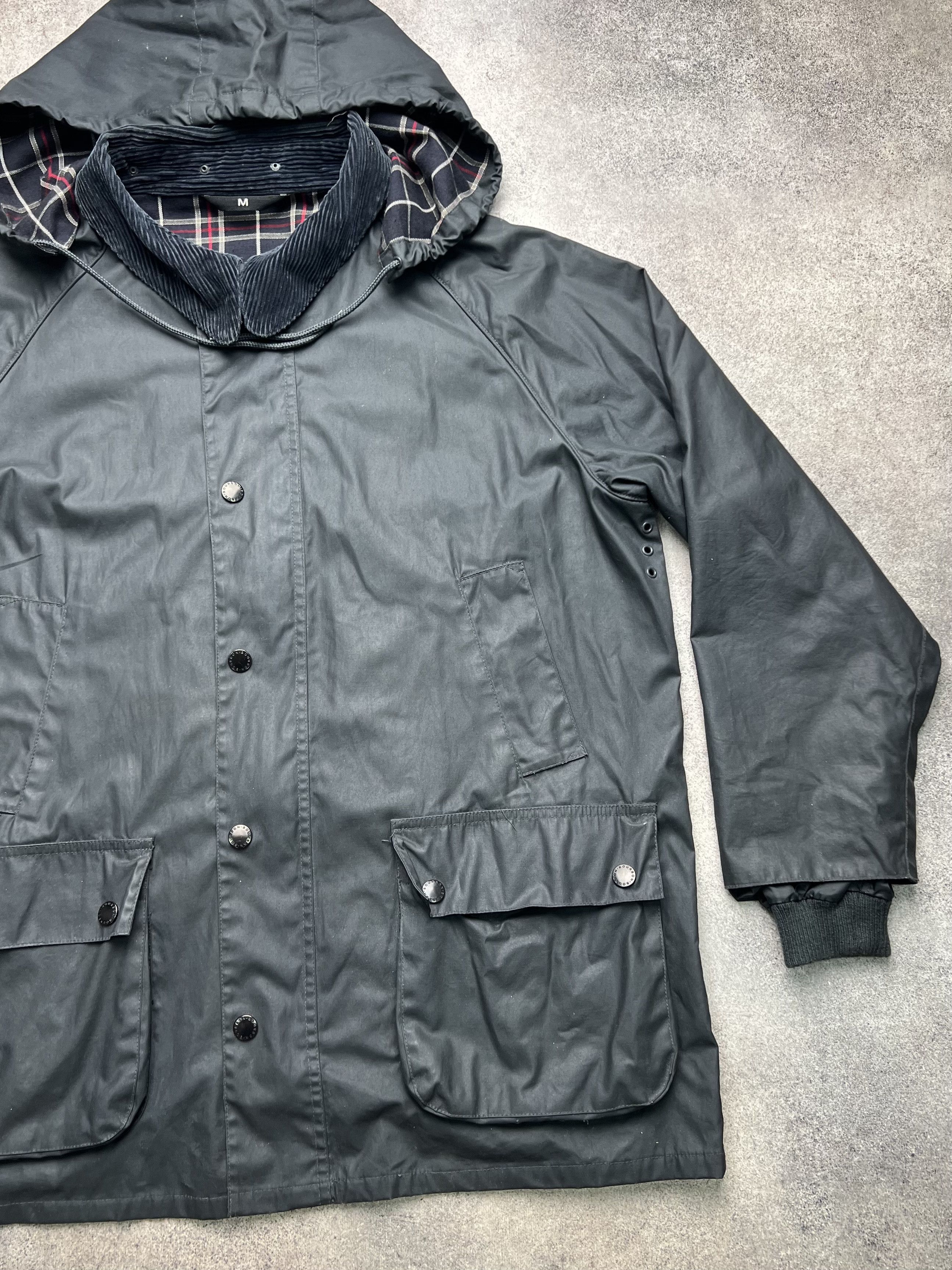 Vintage Bourbon british beafort bedale style waxed streetwear jacket Size US M / EU 48-50 / 2 - 3 Thumbnail