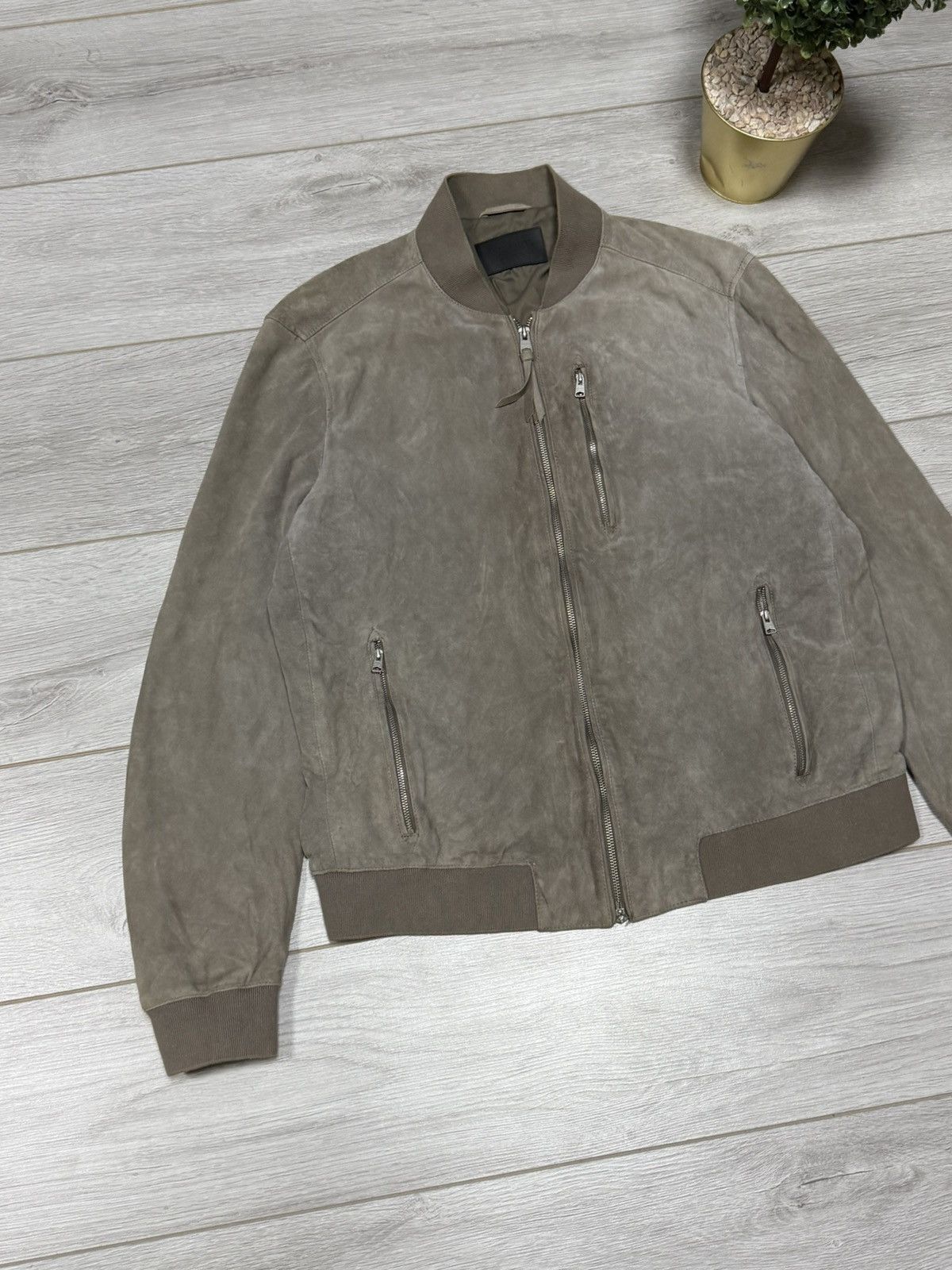 Allsaints Allsaints Kemble suede bomber leather jacket zip Size US XXL / EU 58 / 5 - 3 Thumbnail
