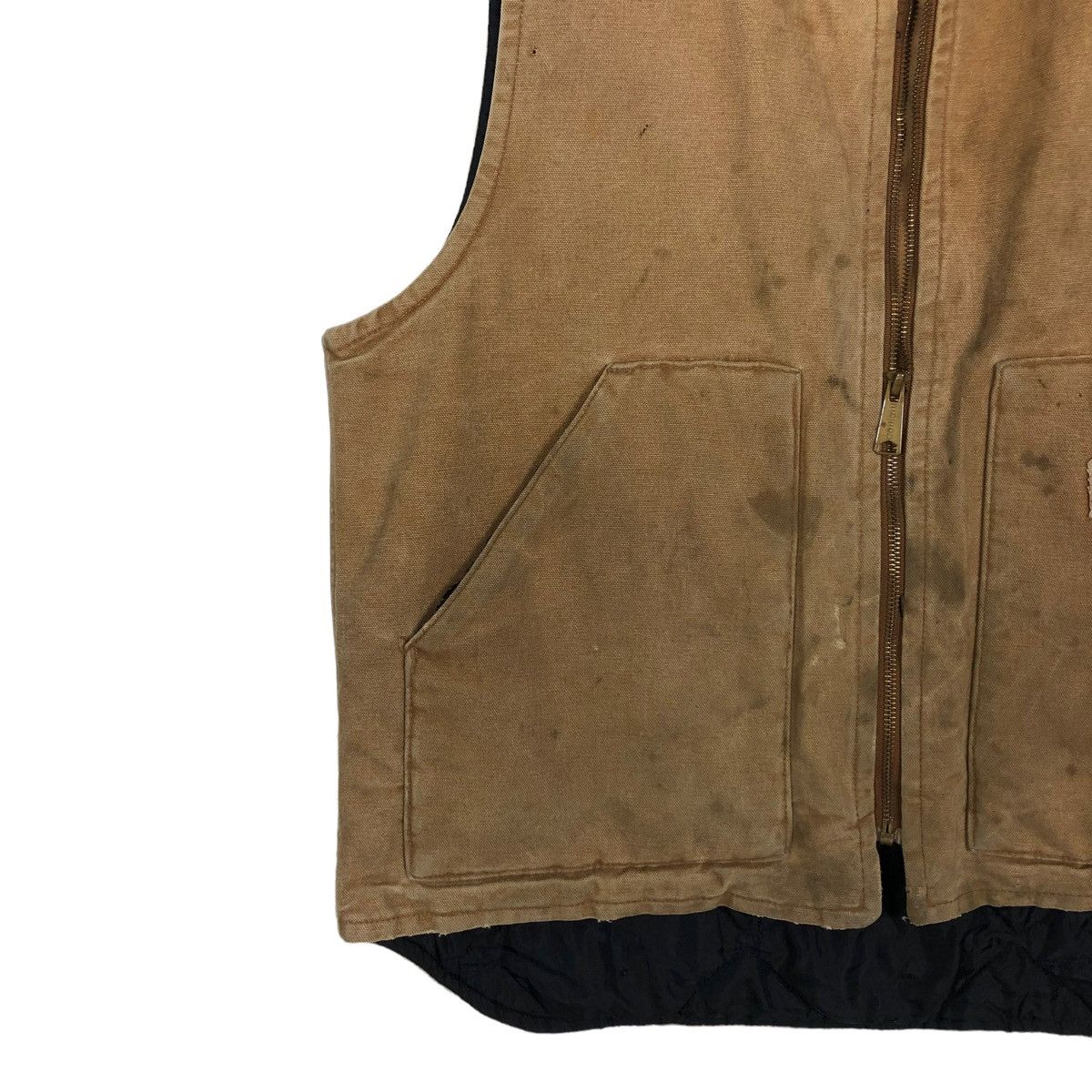 Carhartt 🔥VINTAGE CARHARTT RUSTY WORN TANK TOP WORKER USA Size US L / EU 52-54 / 3 - 3 Thumbnail