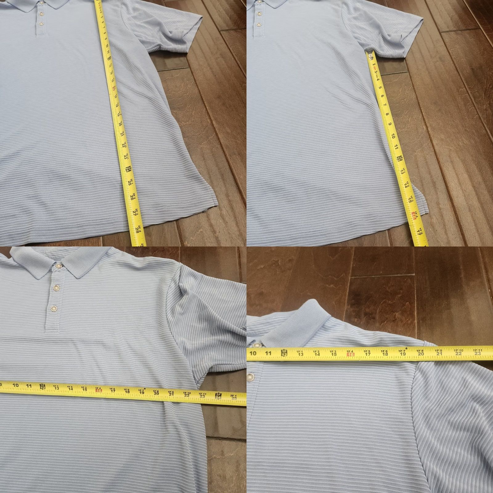 Tommy Bahama Tommy Bahama Mens Polo Shirt Blue XL Ribbed Short Sleeve Collared Button Closure Casual Travel Activewear Size US XL / EU 56 / 4 - 8 Thumbnail