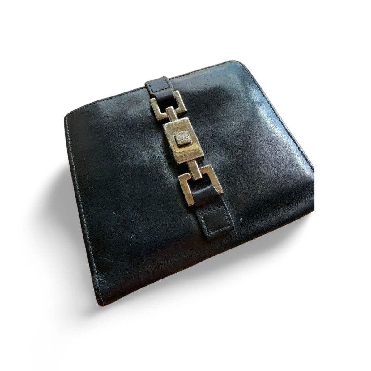 Gucci Vintage Gucci Leather Clasp Wallet Size ONE SIZE - 4 Thumbnail
