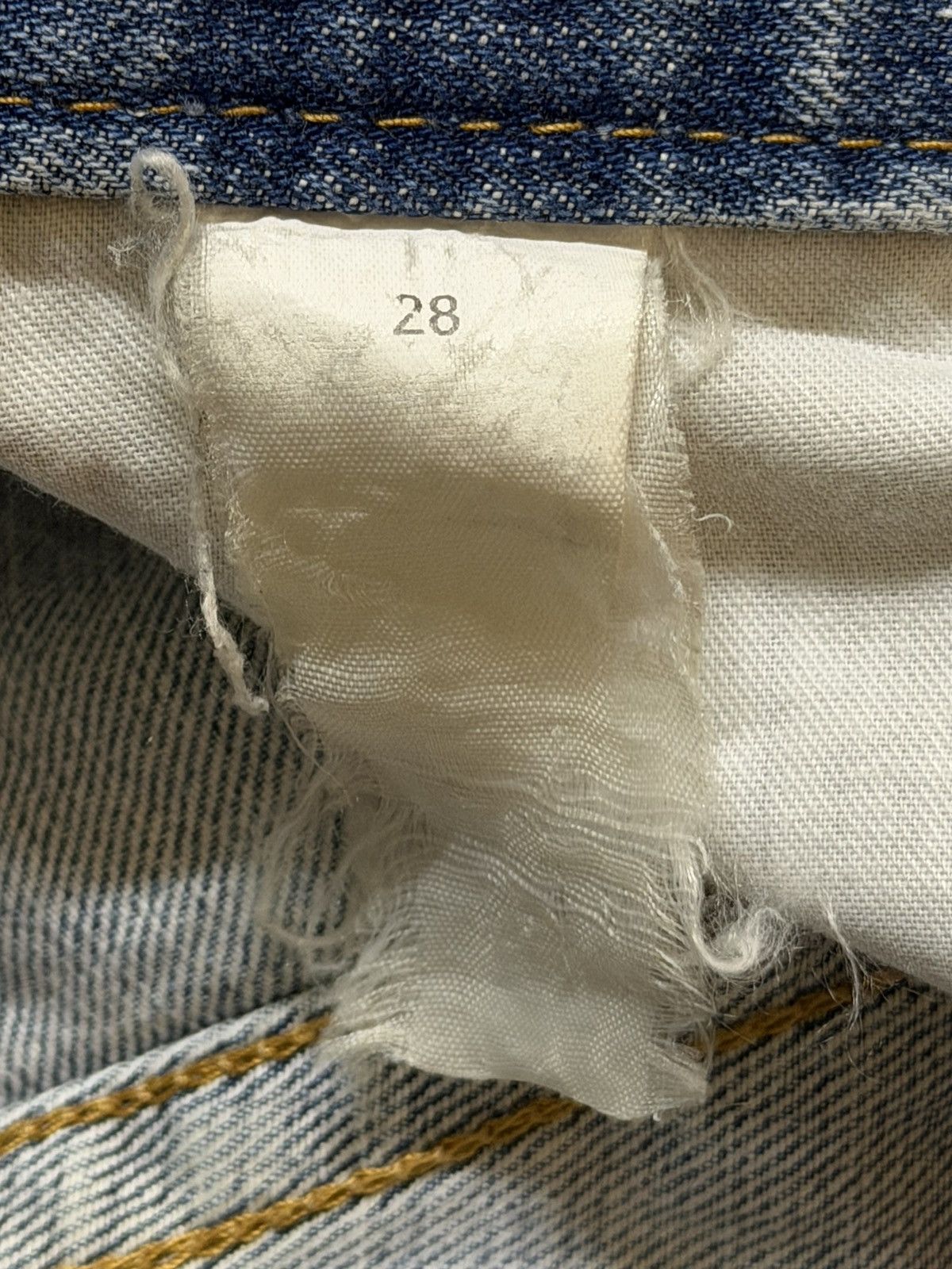14th Addiction Vintage Japanese Brand Blue Thunder Wash Distressed Wide Leg Size US 34 / EU 50 - 6 Thumbnail