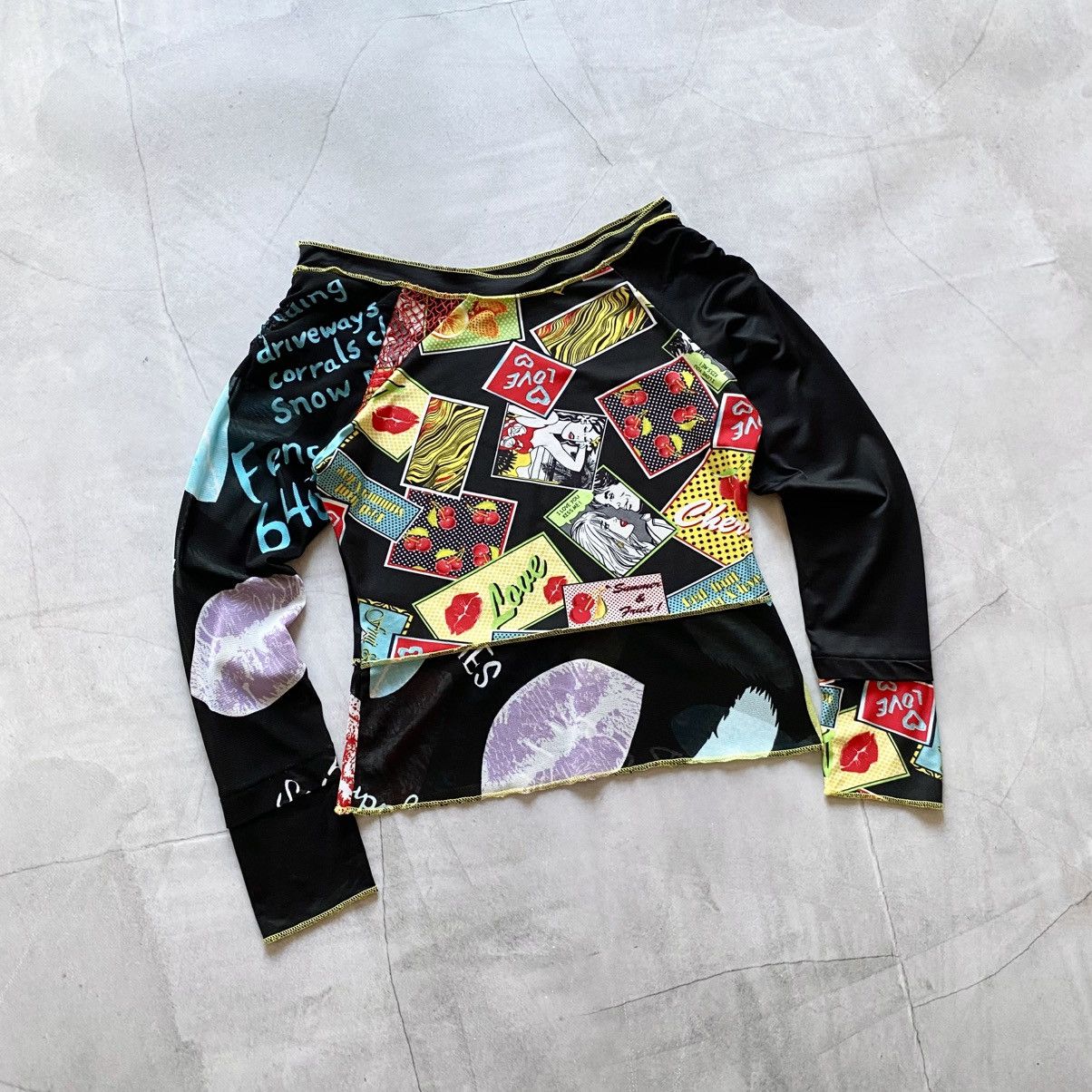 Hysteric Glamour Y2K Abstract Hysteric Glamour Vibe Long Sleeve Cop Copine Size S / US 4 / IT 40 - 1 Thumbnail
