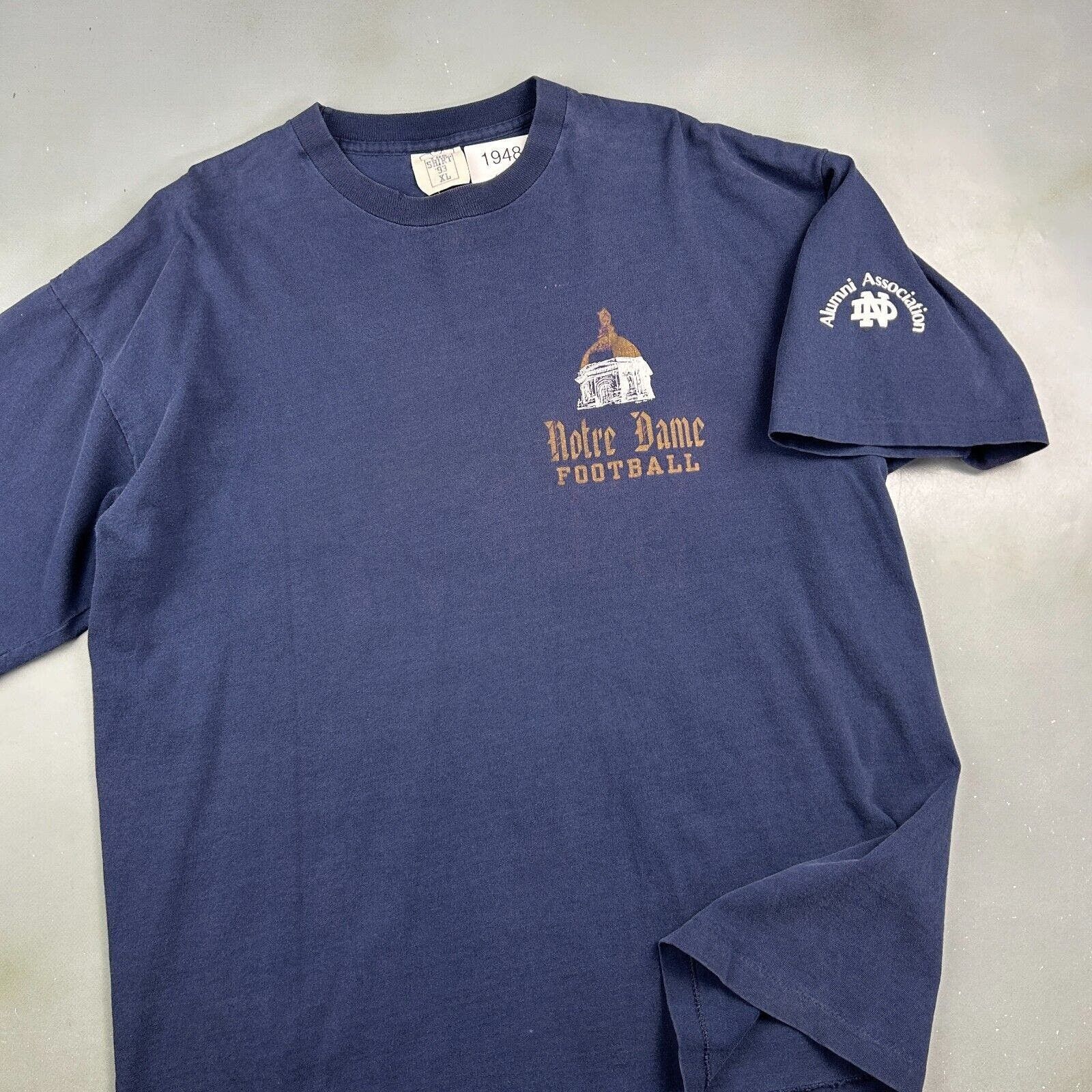 Vintage VINTAGE 90s | Notre Dame College Football Faded T-Shirt sz L Size US L / EU 52-54 / 3 - 2 Thumbnail