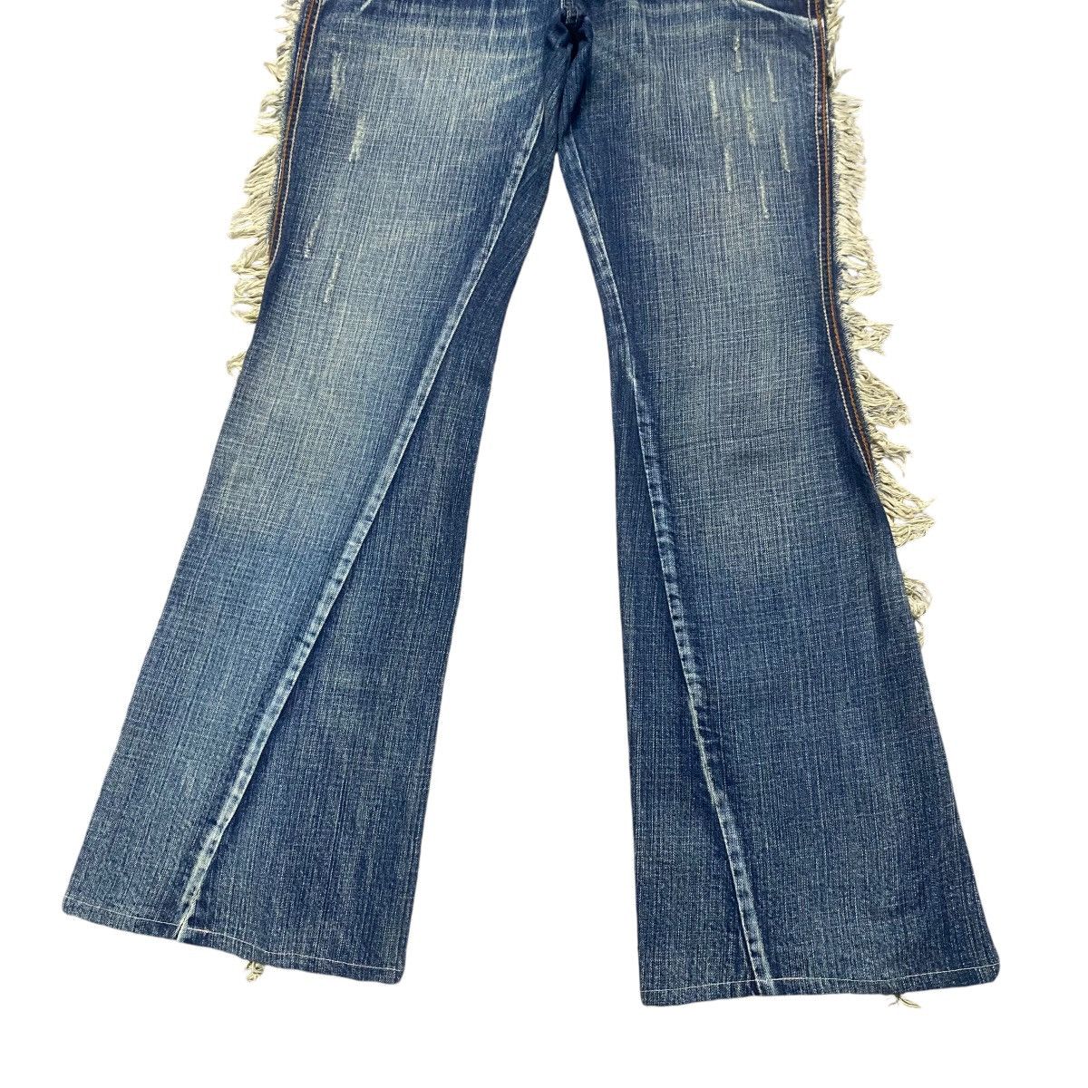 Tornado Mart Vintage Tornado Mart Spiral Cut Denim Flare Jeans Size 28" / US 6 / IT 42 - 7 Thumbnail