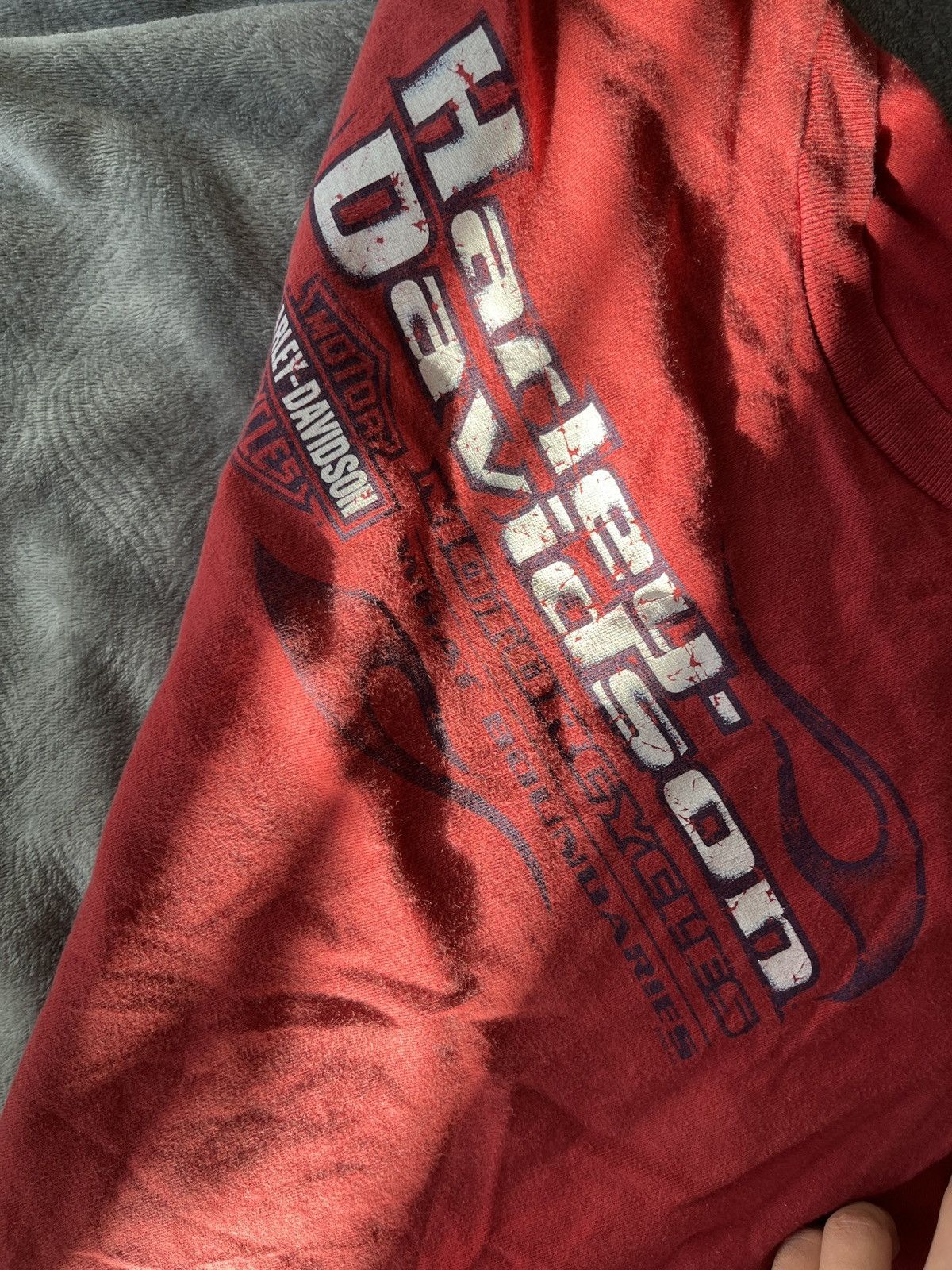 Harley Davidson × Vintage Burgundy red tank top Vintage 2003 Harley Davidson Size US L / EU 52-54 / 3 - 8 Thumbnail