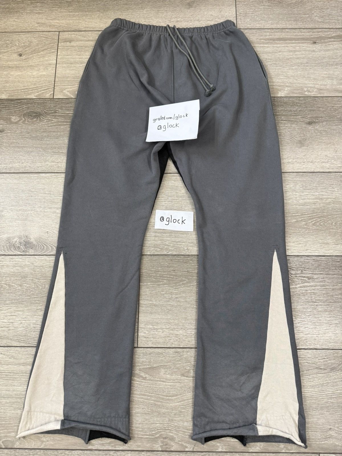 Gallery Dept. Gallery Dept Grey Black Flare Sweatpants Gallery Department Size US 34 / EU 50 - 2 Thumbnail