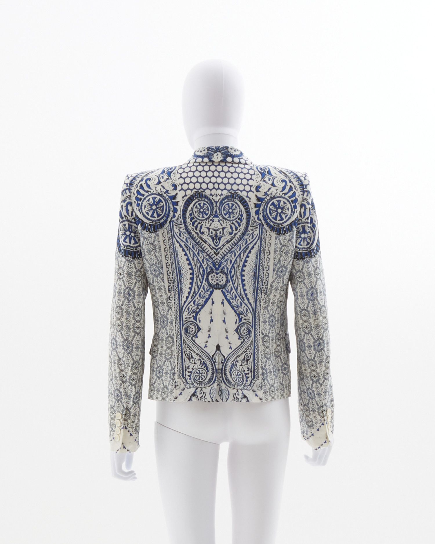 Roberto Cavalli Resort 2014 silk printed blazer Size S / US 4 / IT 40 - 4 Thumbnail