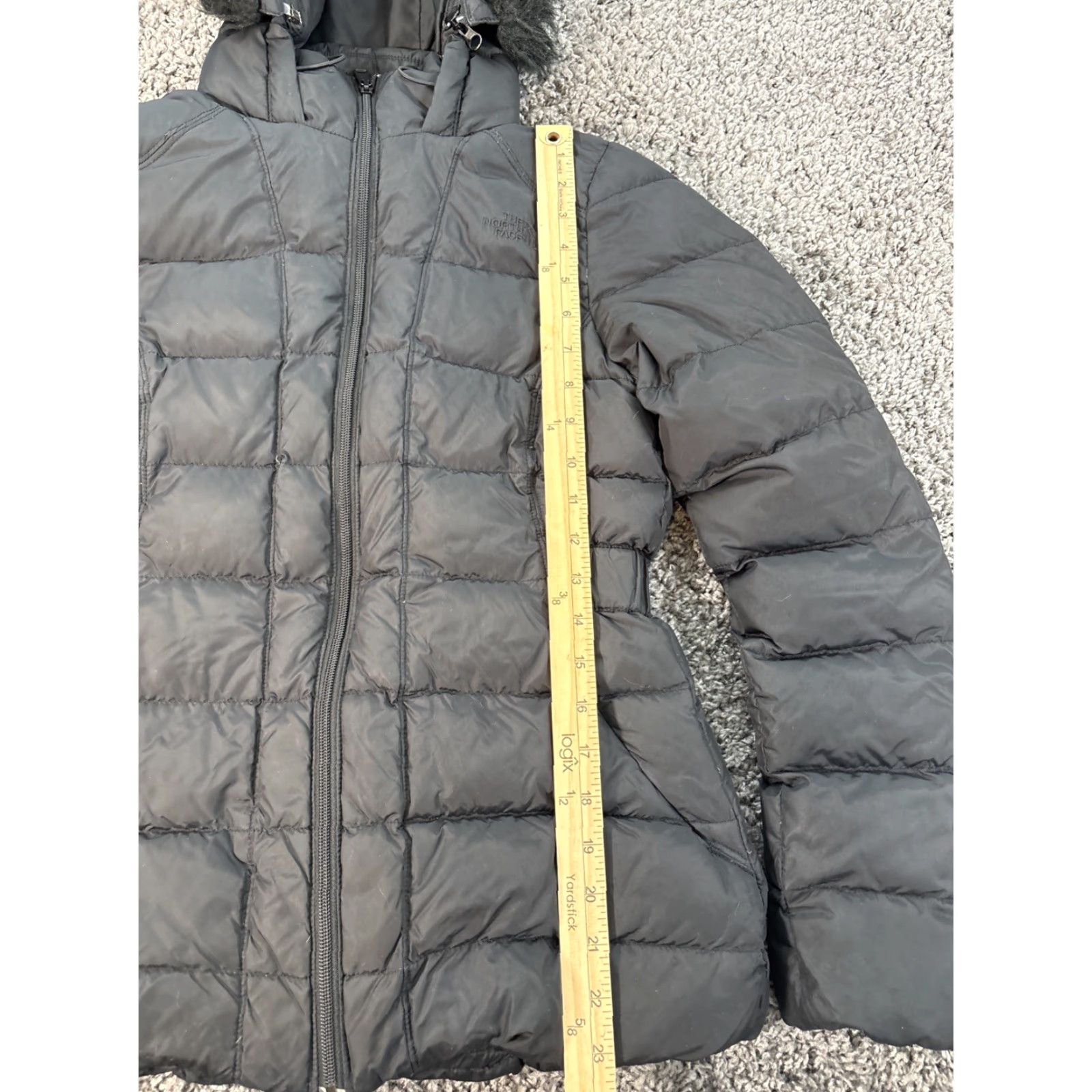 The North Face The North Face Jacket Bomber Hooded Down Puffer 550 Goose Down Black S Womens Regular Zip Logo Quilted Classic Outdoor Ski Size S / US 4 / IT 40 - 2 Thumbnail