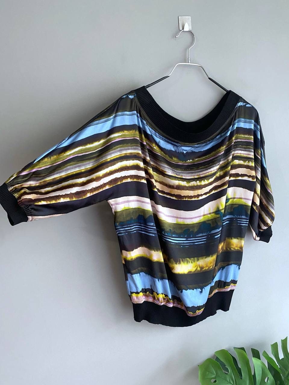 Designer × Jean Paul Gaultier Jean Paul Gaultier Women’s Multicolor Silk Blouse, Size L Size L / US 10 / IT 46 - 3 Thumbnail