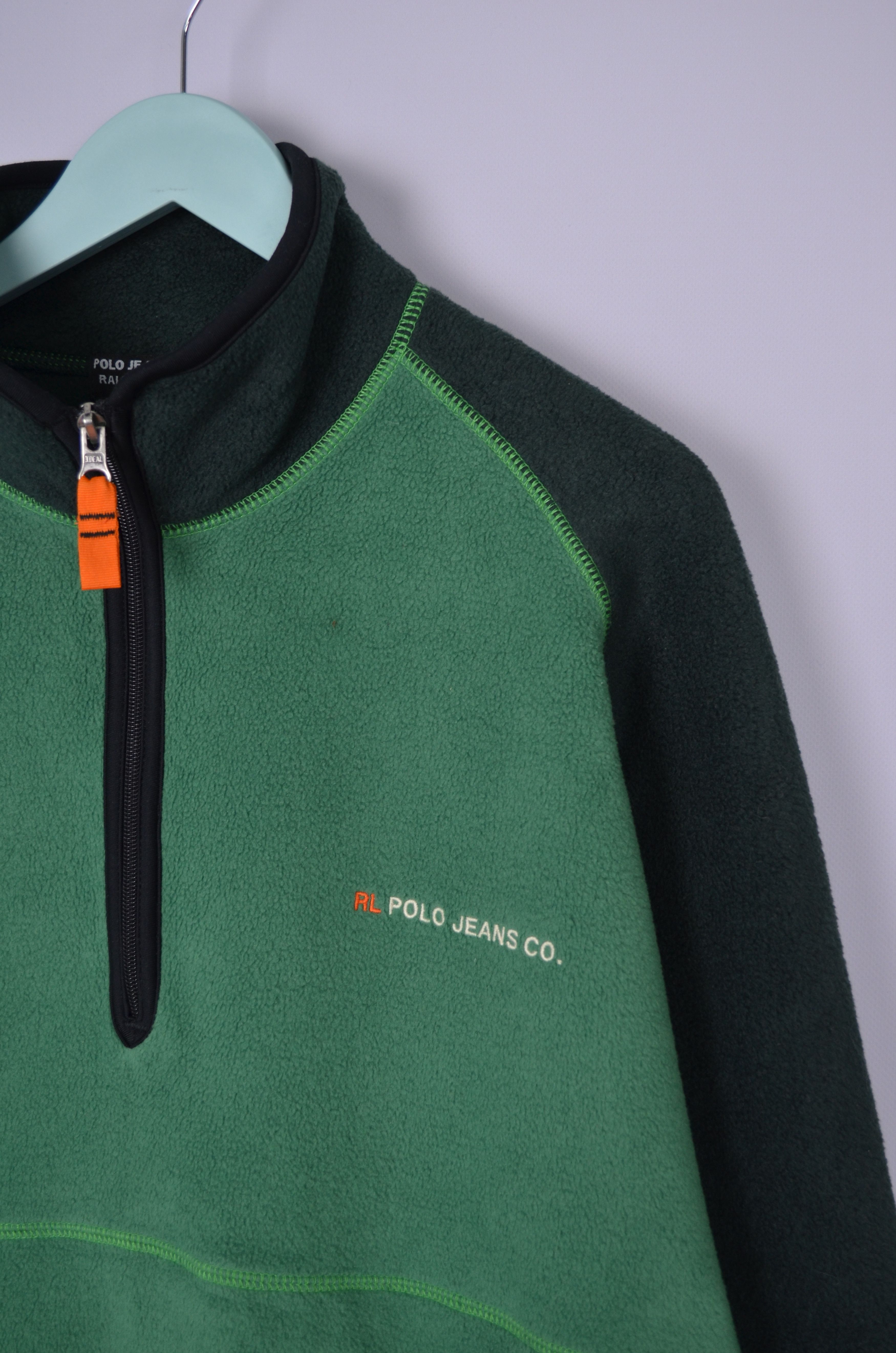 Designer × Polo Ralph Lauren × Vintage Vintage 1990'S Polo Ralph Lauren Polo Jeans 1/4 Zip Fleece L Size US XL / EU 56 / 4 - 5 Thumbnail