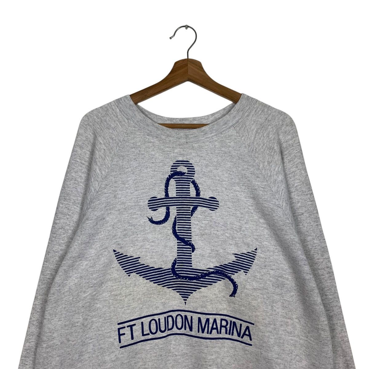 Vintage 90s ONEITA Made In Usa Sweatshirt Ft Loudon Marina #1975-C86 Size US XL / EU 56 / 4 - 2 Thumbnail