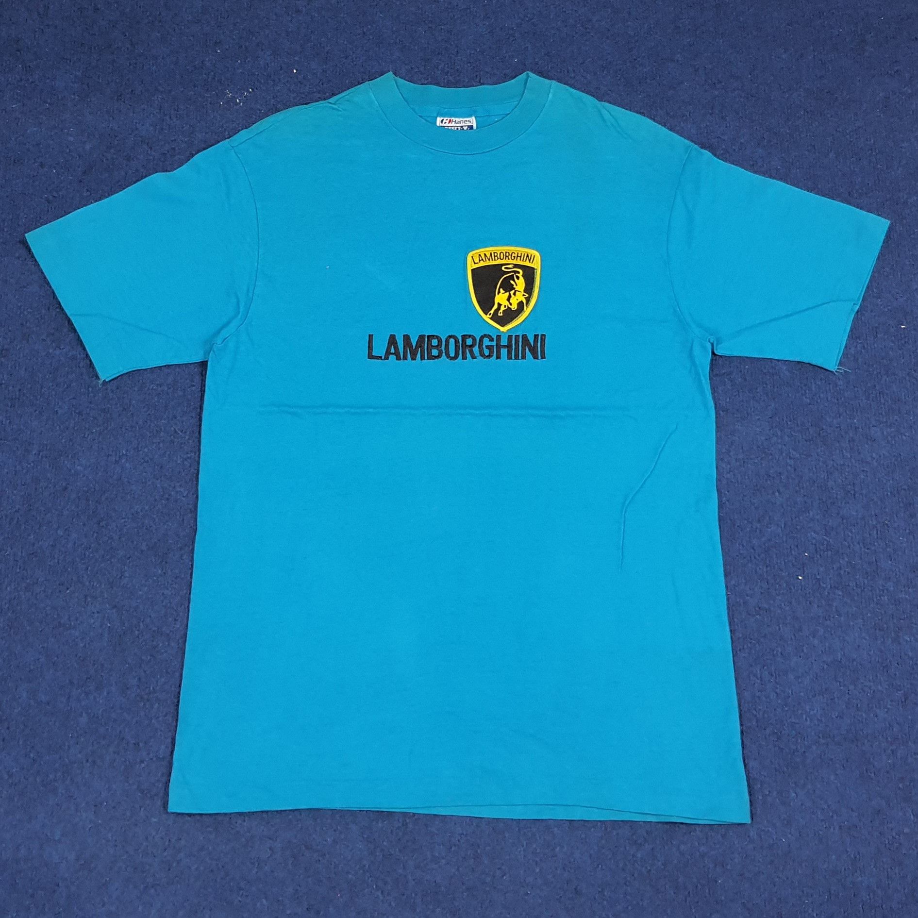 Lamborghini × Vintage Vintage Lamborghini Embroidery Spell Out Logo Tshirt Size US M / EU 48-50 / 2 - 1 Thumbnail