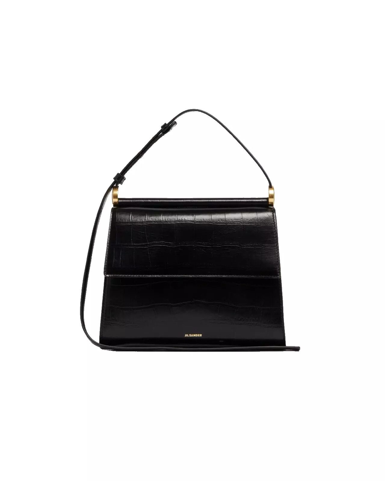 Jil Sander JIL SANDER Ghost Black Embossed Shoulder Bag New Size ONE SIZE - 1 Thumbnail