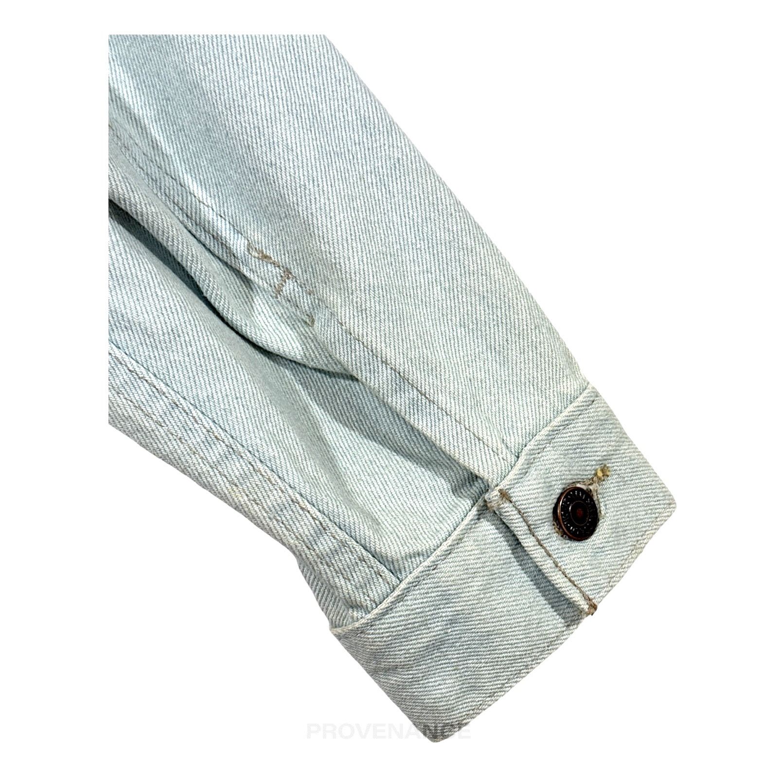 Levi's 🔴 LEVIS Denim Jacket - Light Blue 38 NOS Tags Size US M / EU 48-50 / 2 - 8 Thumbnail