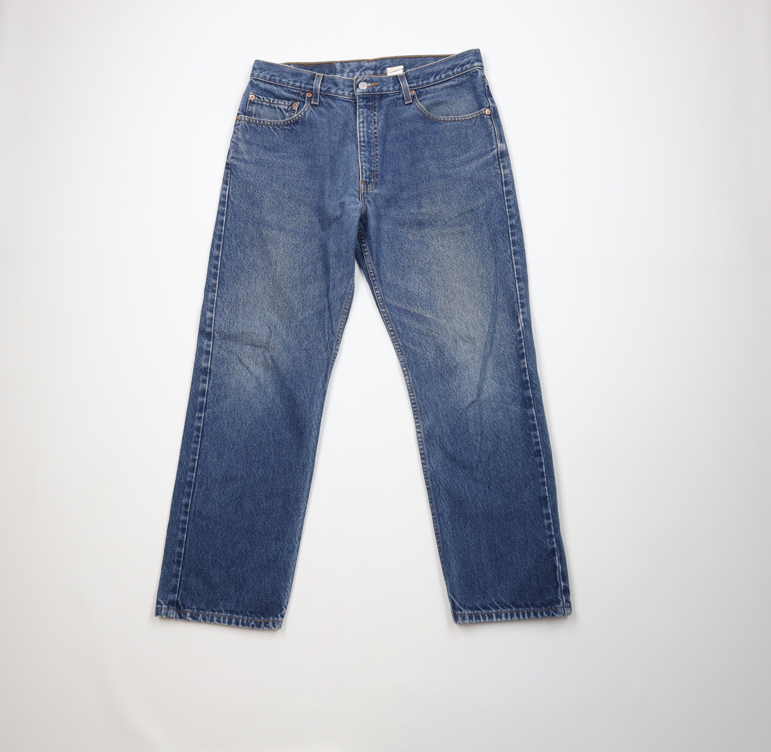 Levi's Vintage 90s Levis 505 Regular Straight Leg Denim Jeans Blue Size US 34 / EU 50 - 1 Thumbnail
