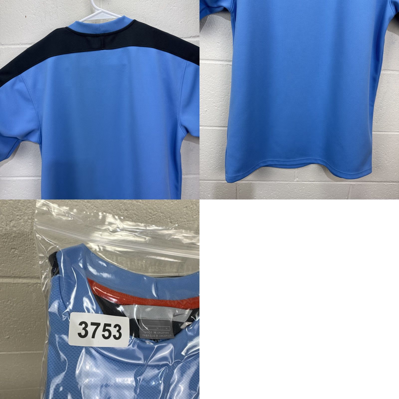 Nike VINTAGE Nike Jersey Shirt Mens Medium Blue Short Sleeve Y2K Gray Tag Size US M / EU 48-50 / 2 - 10 Thumbnail