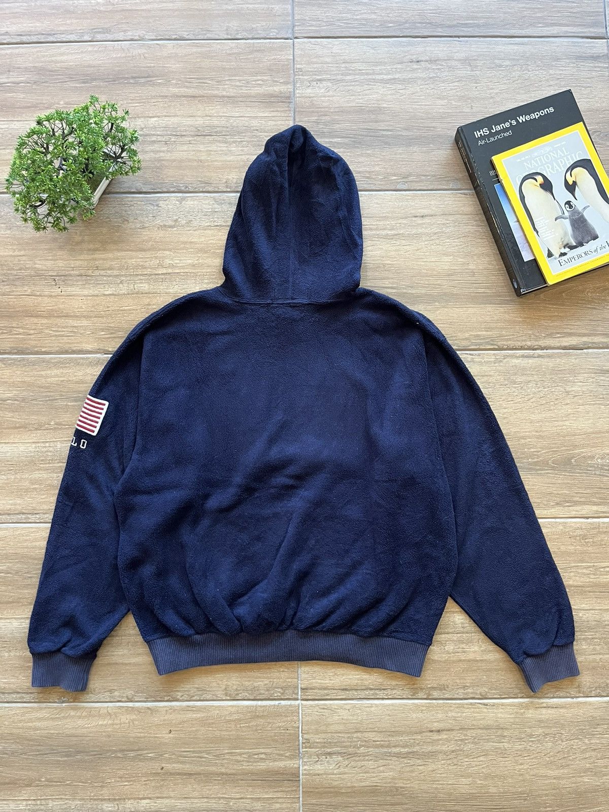 Polo Ralph Lauren × Vintage PoloRalphLauren USA Fleece Hoodie Size US L / EU 52-54 / 3 - 10 Thumbnail