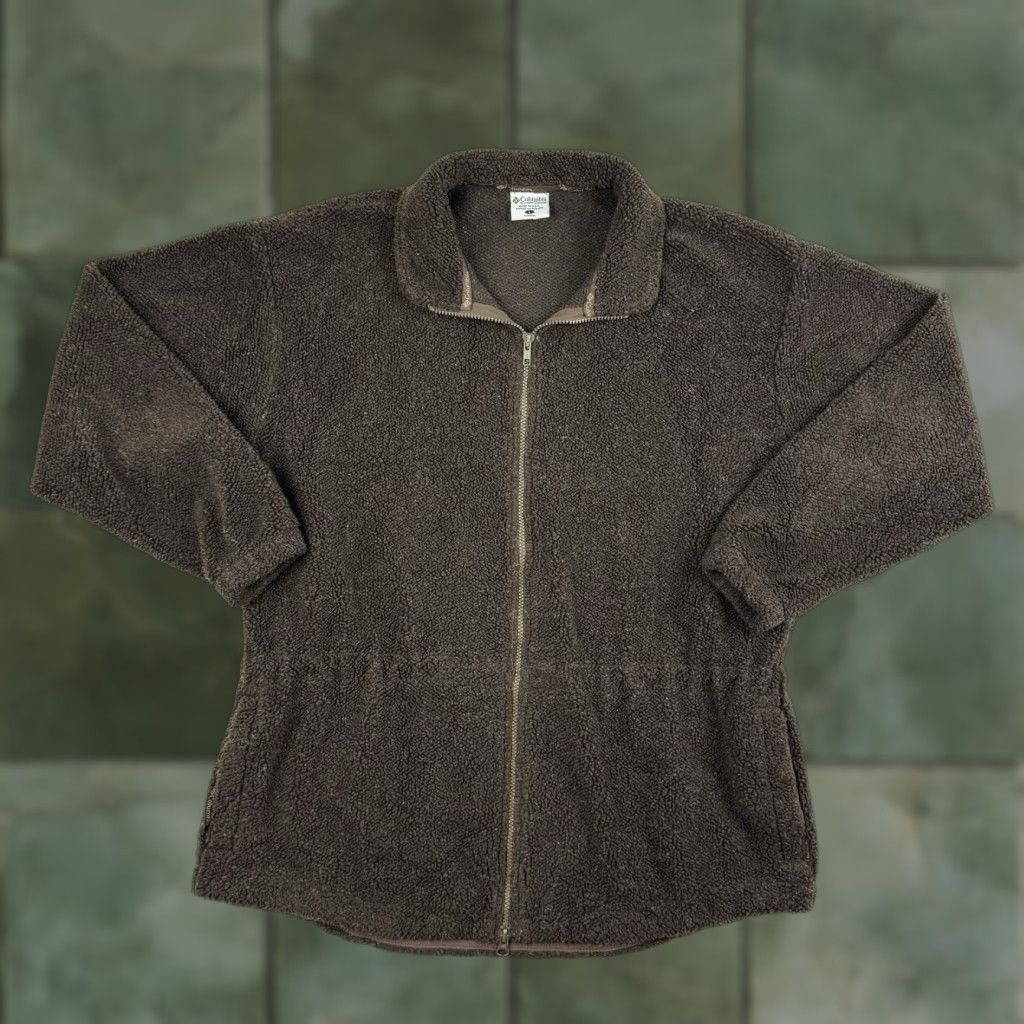 Vintage VINTAGE Columbia Fleece Jacket Womens Large Brown 90s Casual Outdoor Full Zip Size L / US 10 / IT 46 - 1 Thumbnail