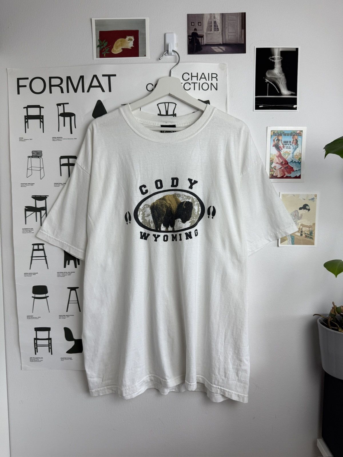 Gildan Vintage 90s Code Wyoming boxy t-shirt XL usa skate outdoor Size US XL / EU 56 / 4 - 1 Thumbnail