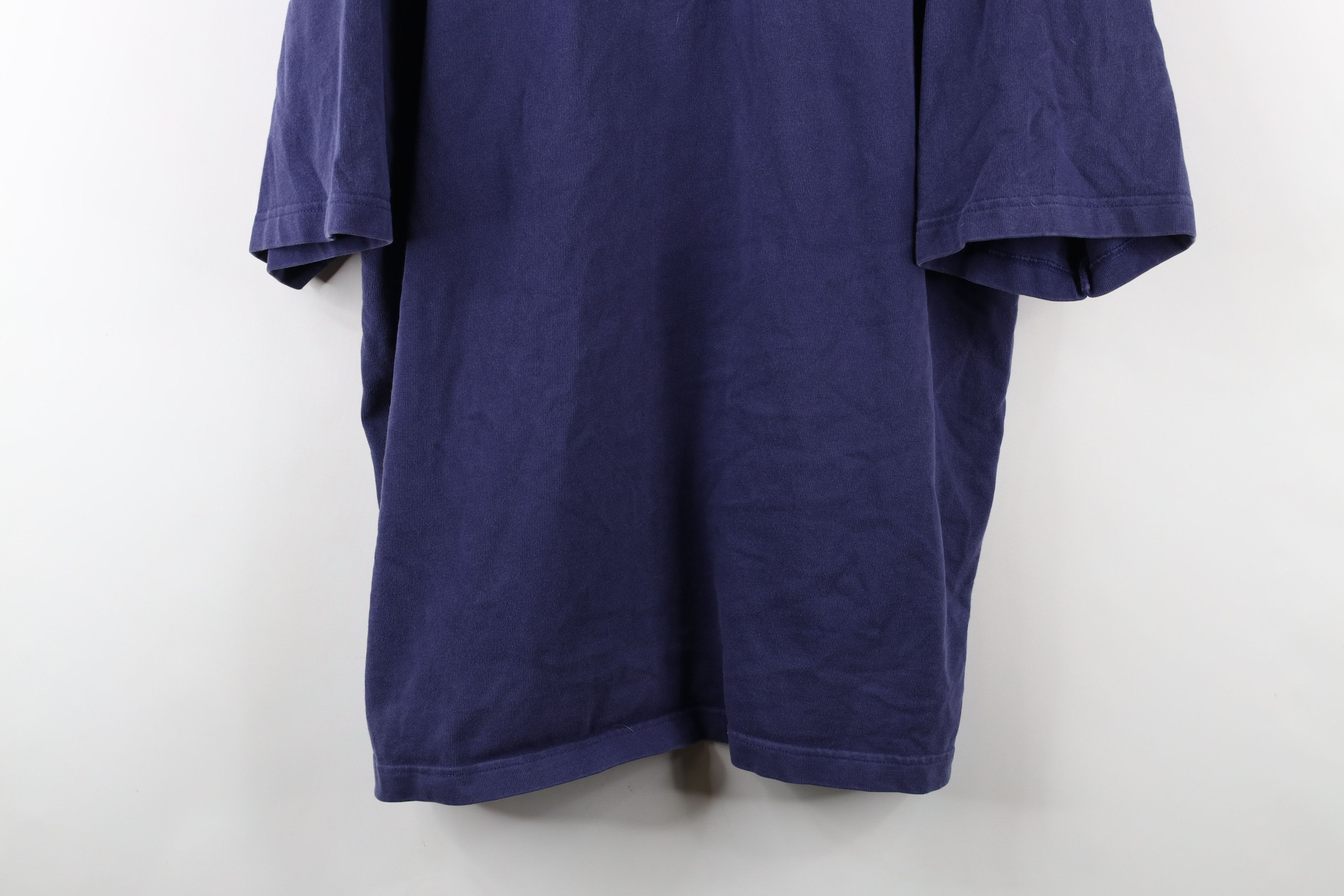 Reebok × Vintage Vintage 90s Reebok Spell Heavyweight Rugby Polo Shirt Blue Size US XL / EU 56 / 4 - 3 Thumbnail