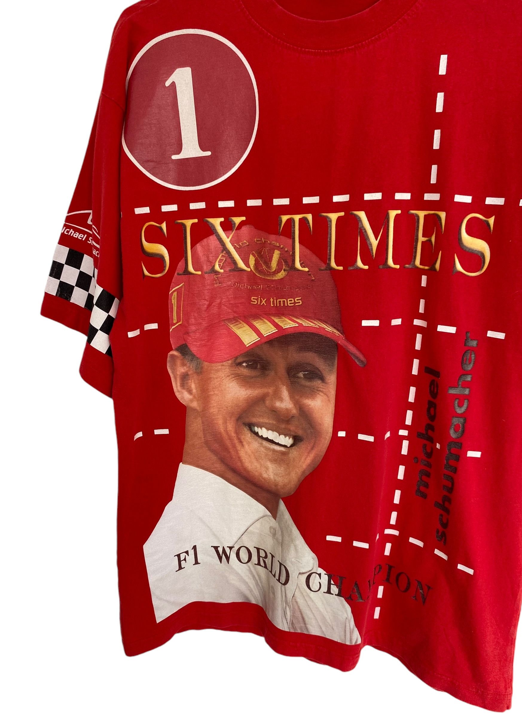 Ferrari × Formula 1 × Vintage Michael Schumacher full print vintage tee Size US XL / EU 56 / 4 - 4 Thumbnail
