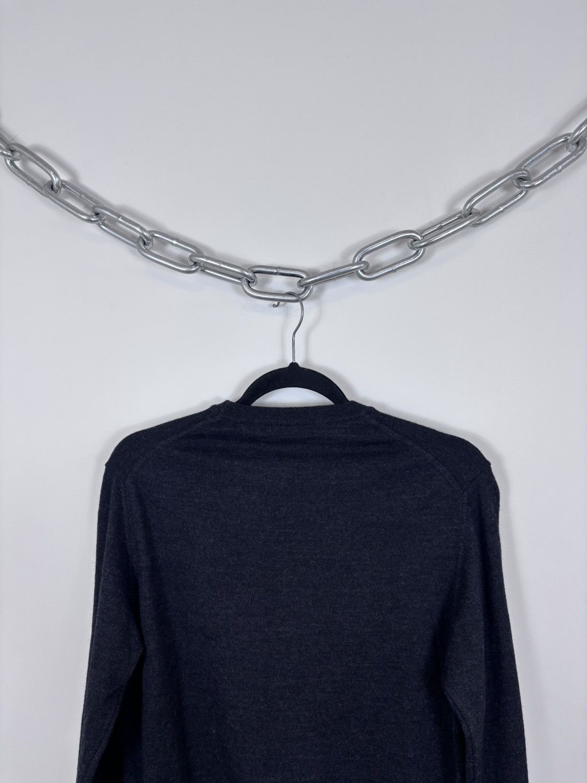 Roberto Cavalli Roberto Cavalli Men’s Dark Grey/Black Acrylic Wool Sweater Size US L / EU 52-54 / 3 - 14 Thumbnail