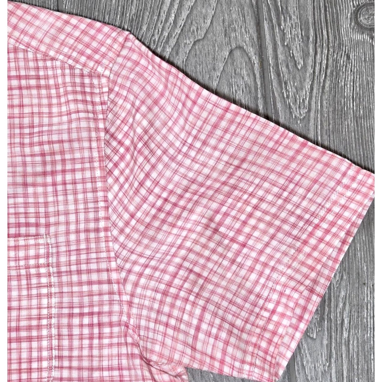 Tommy Bahama Tommy Bahama Paradise Breezer Shirt Pink Plaid Short Sleeve Linen Blend Mens S Size US S / EU 44-46 / 1 - 6 Thumbnail