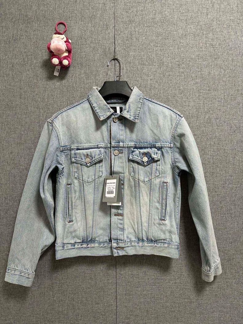 Balenciaga Balenciaga Denim Collared Button Jacket - dmc Size US M / EU 48-50 / 2 - 1 Thumbnail
