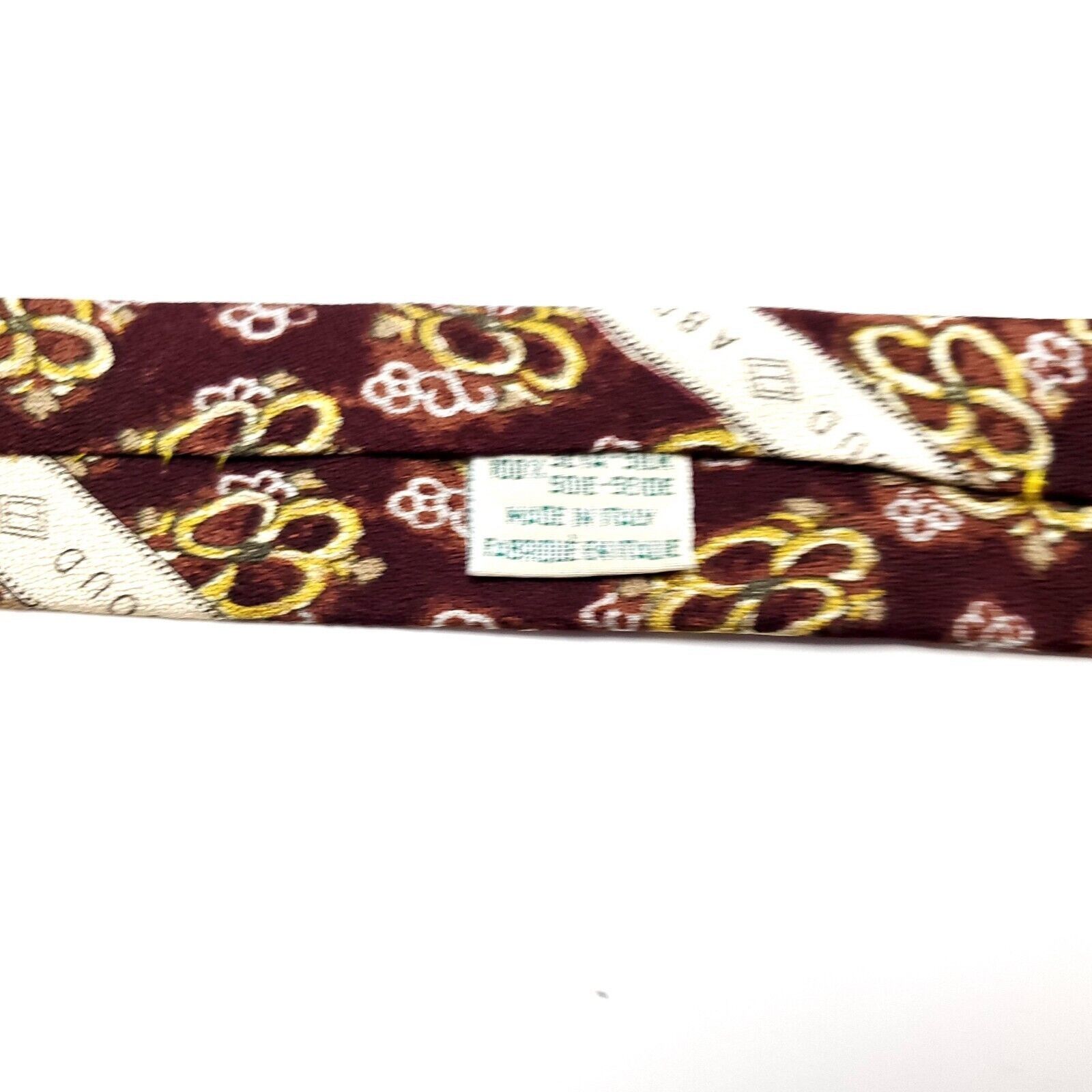 Joseph Abboud Joseph Abboud Print Floral Red Wide Silk Tie Size ONE SIZE - 5 Thumbnail