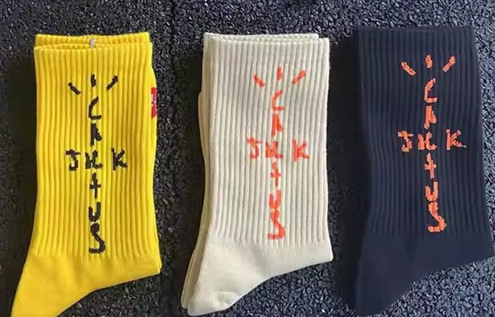 Happy Socks Hip Hop Skateboard Middle Tube Cotton Socks (3 pairs) Size ONE SIZE - 2 Thumbnail
