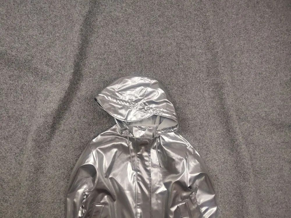 Rains Rains String Design silver foil raincoat Hooded Jacket Size US S / EU 44-46 / 1 - 1 Thumbnail