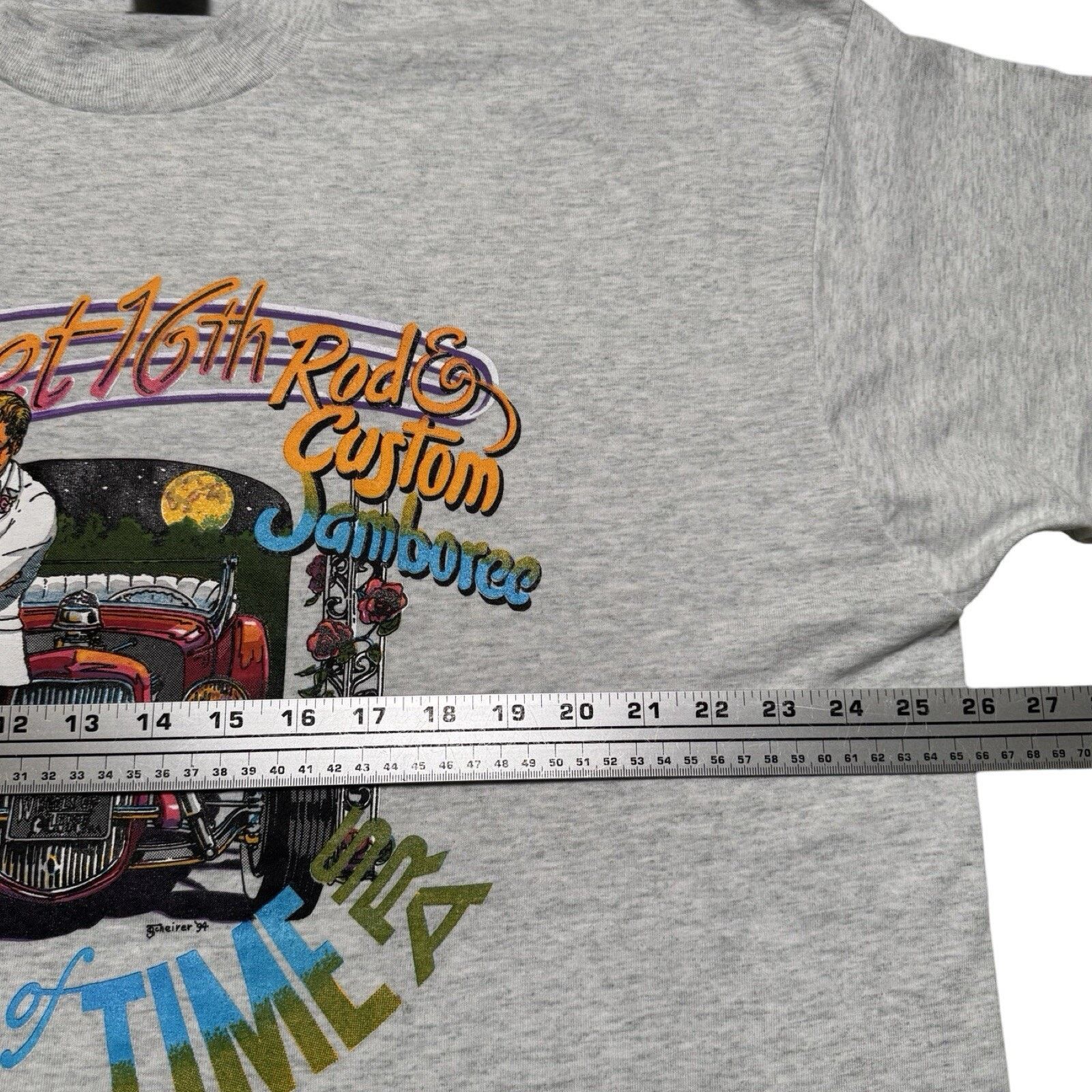 Vintage Vintage Wheels Of Time Hot Rod Sweet 16 Jamboree T Shirt XL Size US XL / EU 56 / 4 - 4 Thumbnail